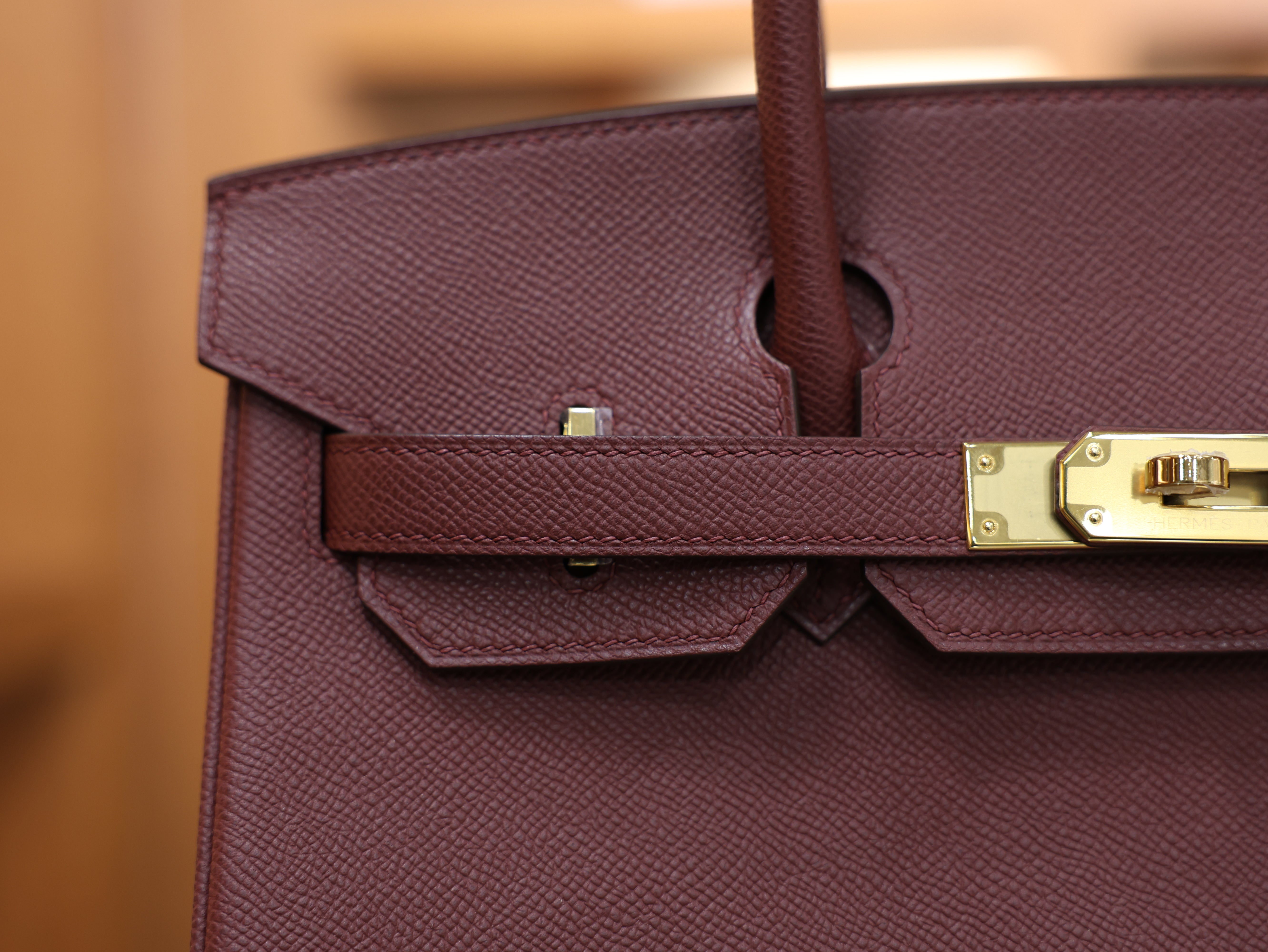 Birkin 30 epsom retourne rouge H GHW