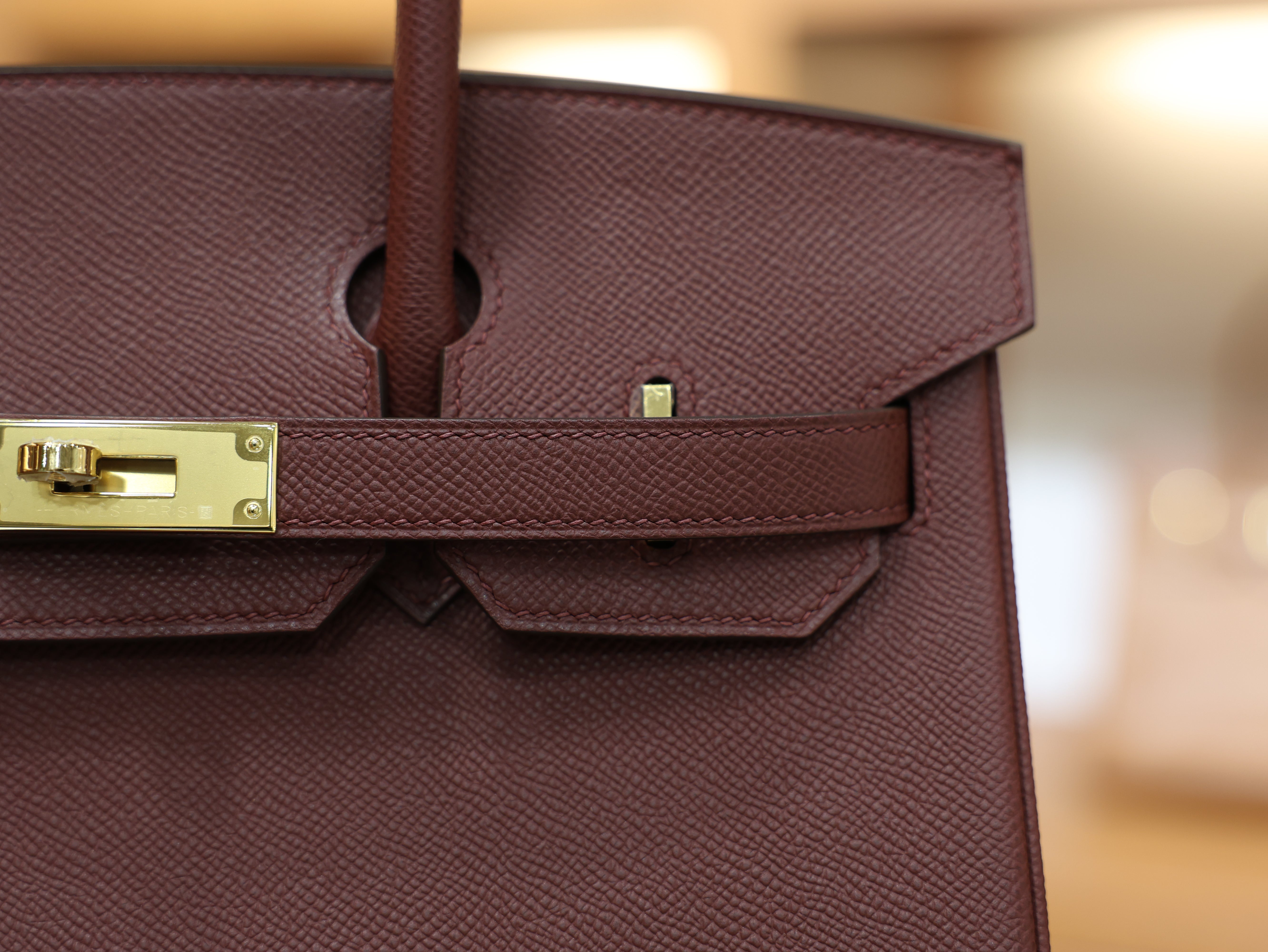Birkin 30 epsom retourne rouge H GHW