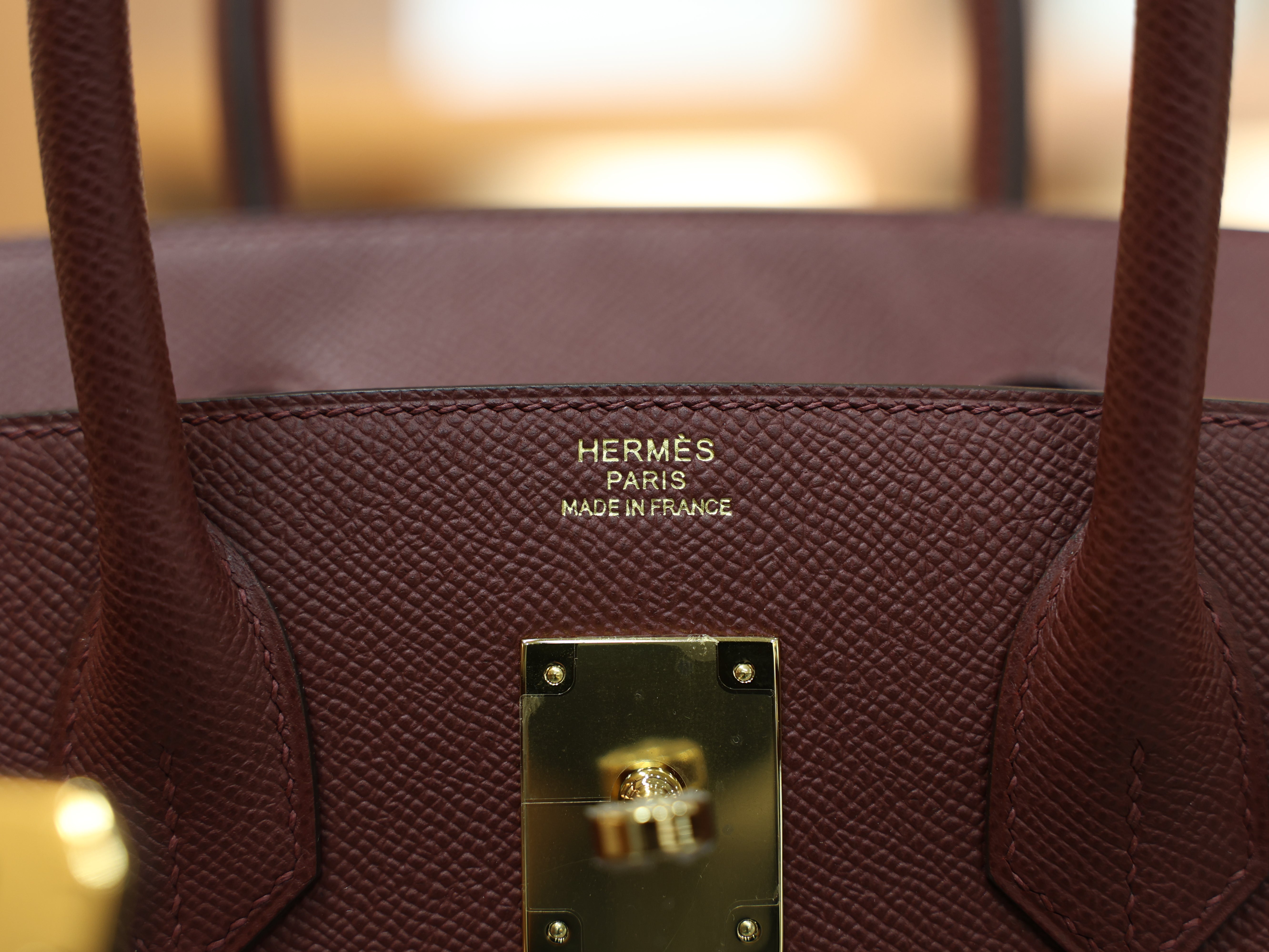 Birkin 30 epsom retourne rouge H GHW