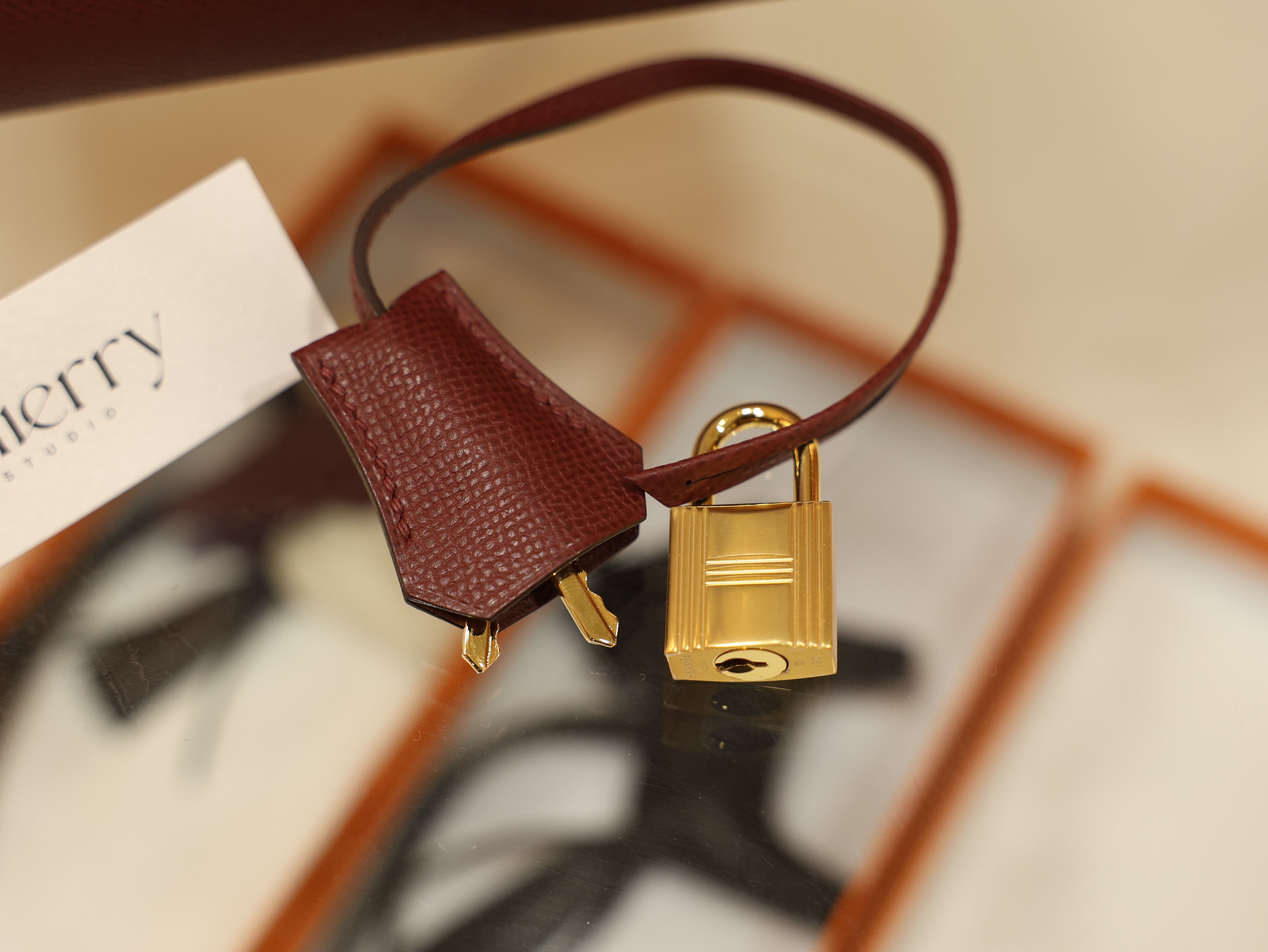 Birkin 30 epsom retourne rouge H GHW