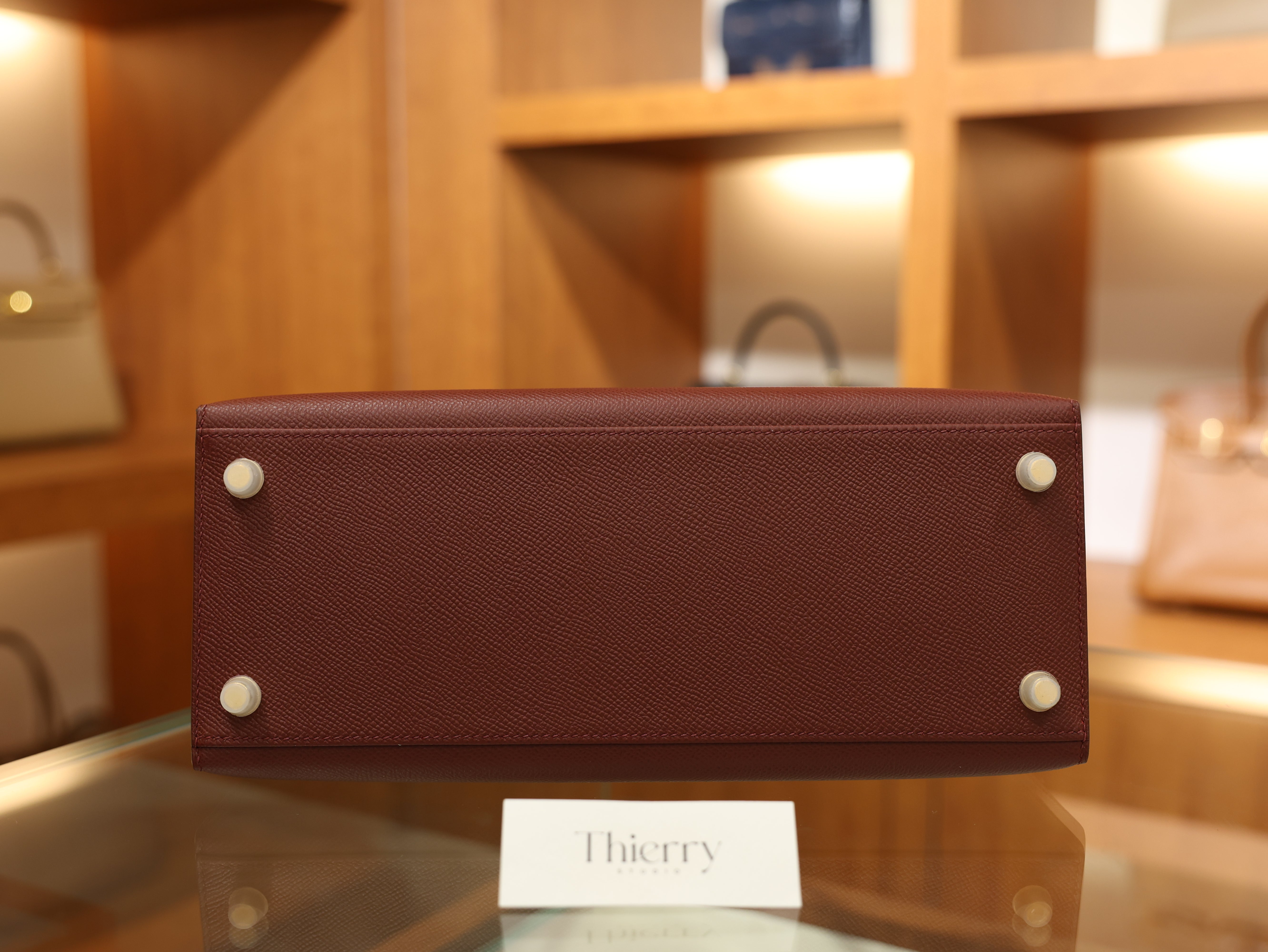Kelly 28 epsom rouge H GHW