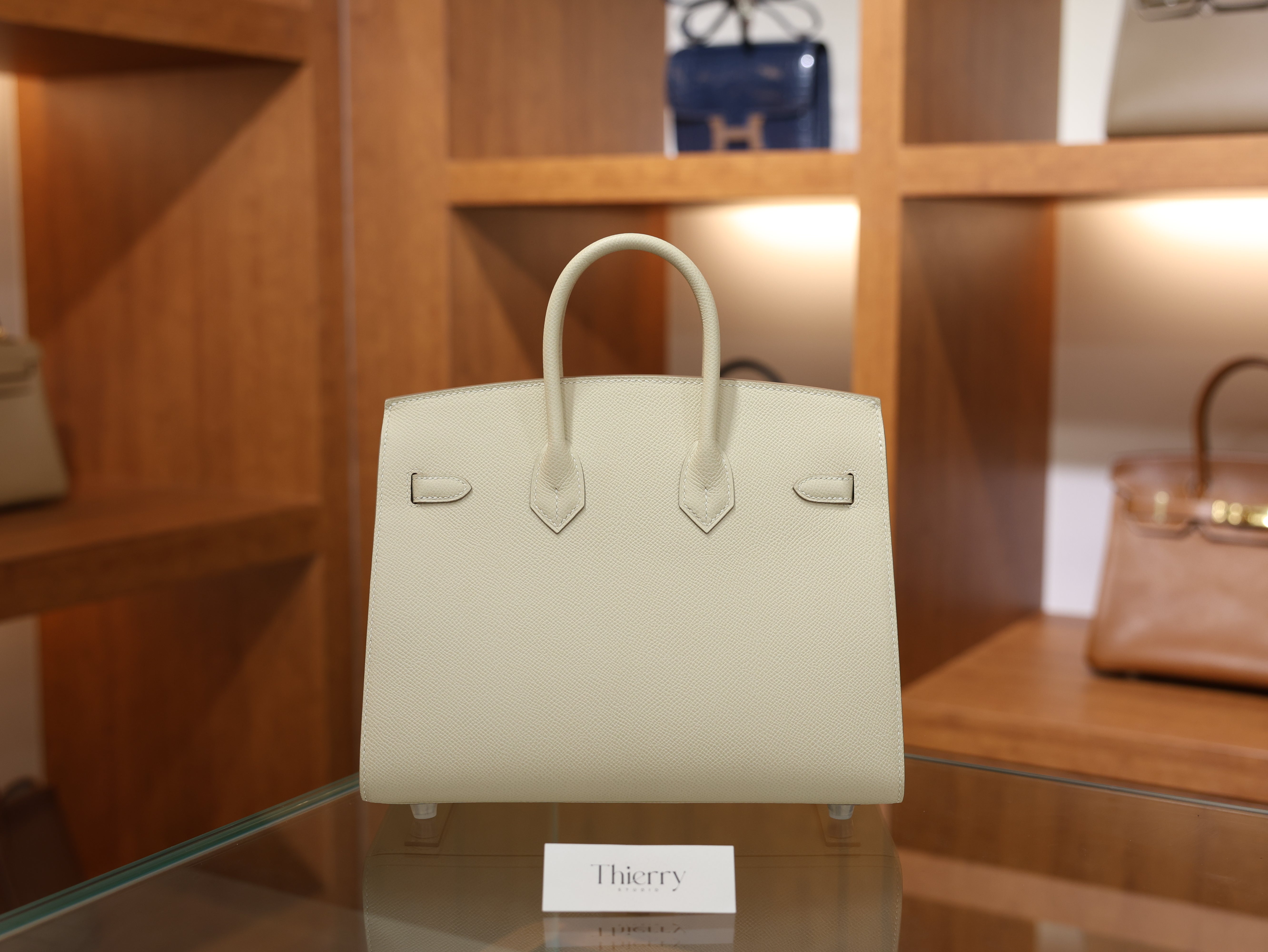 Birkin 25 epsom sellier craie PHW