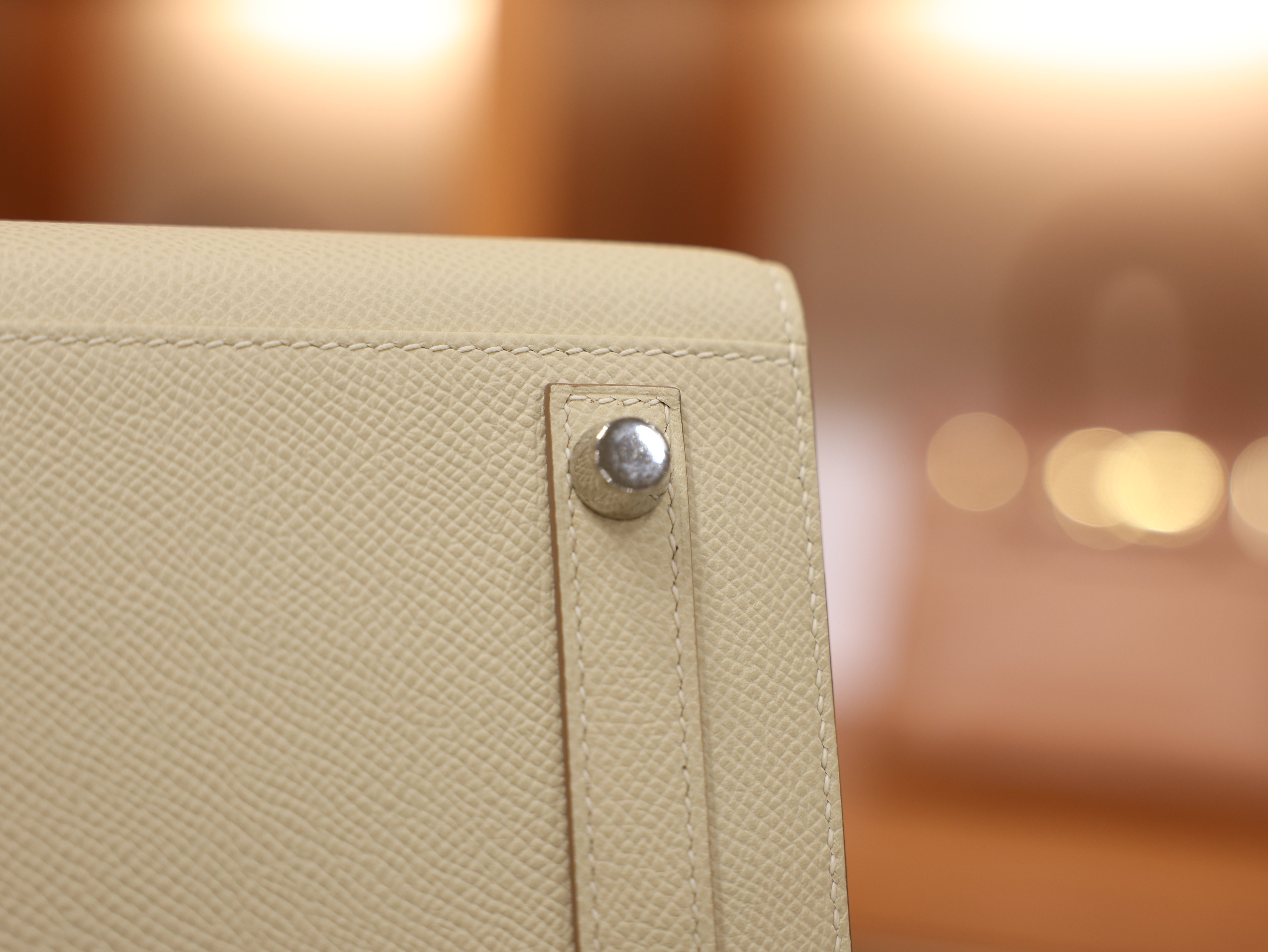 Birkin 25 epsom sellier craie PHW