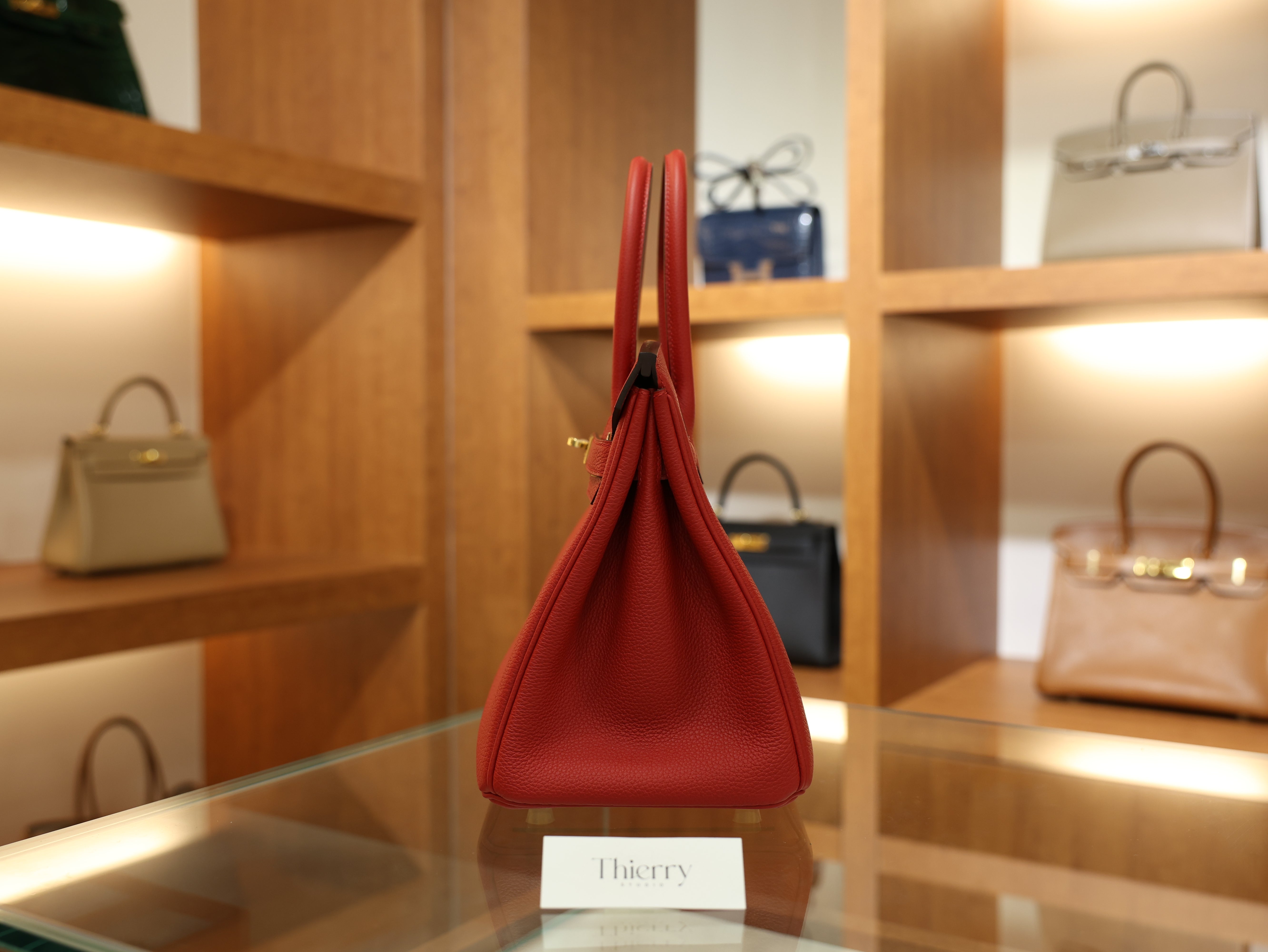 Birkin 30 togo rouge casaque GHW