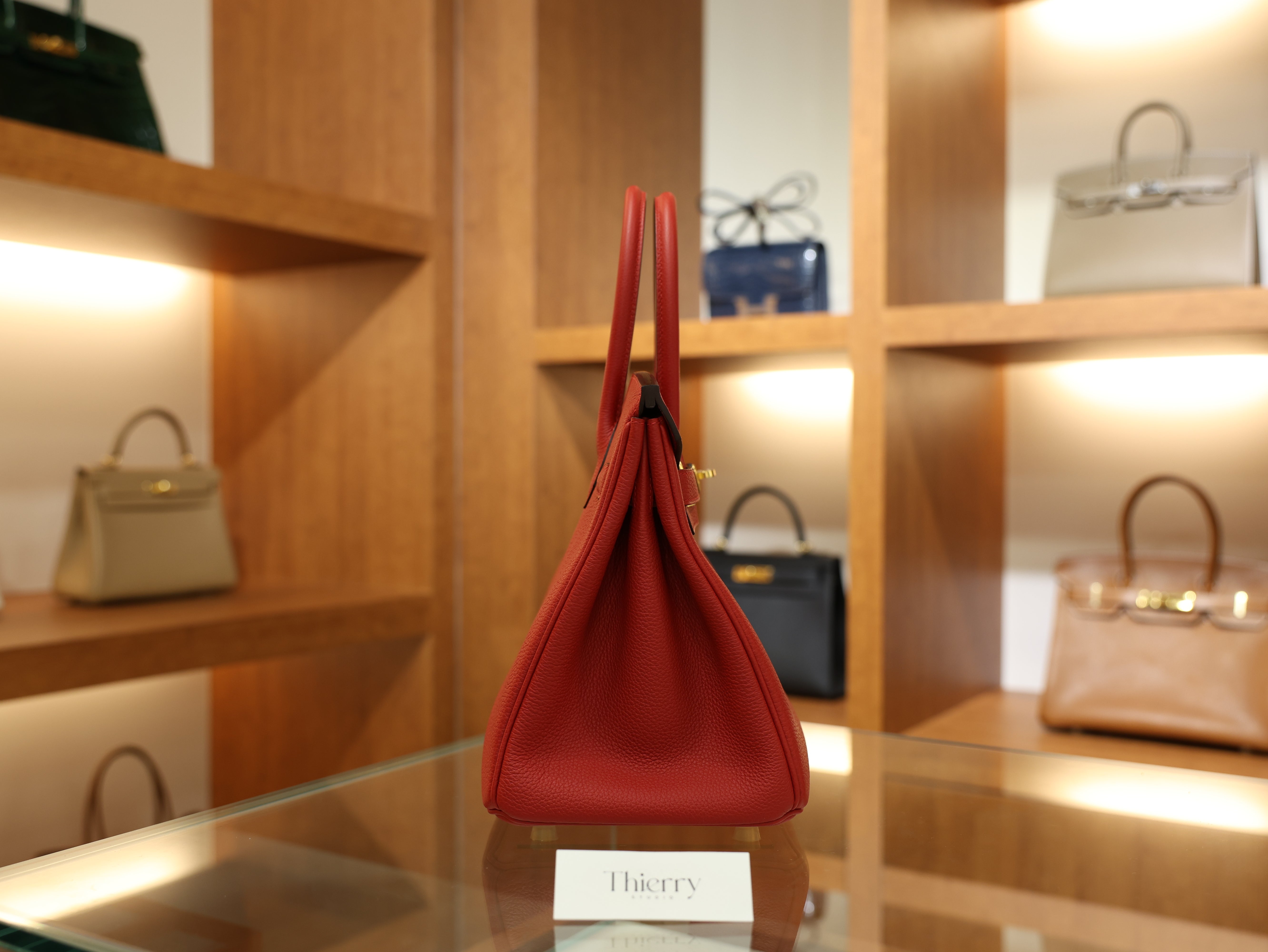 Birkin 30 togo rouge casaque GHW