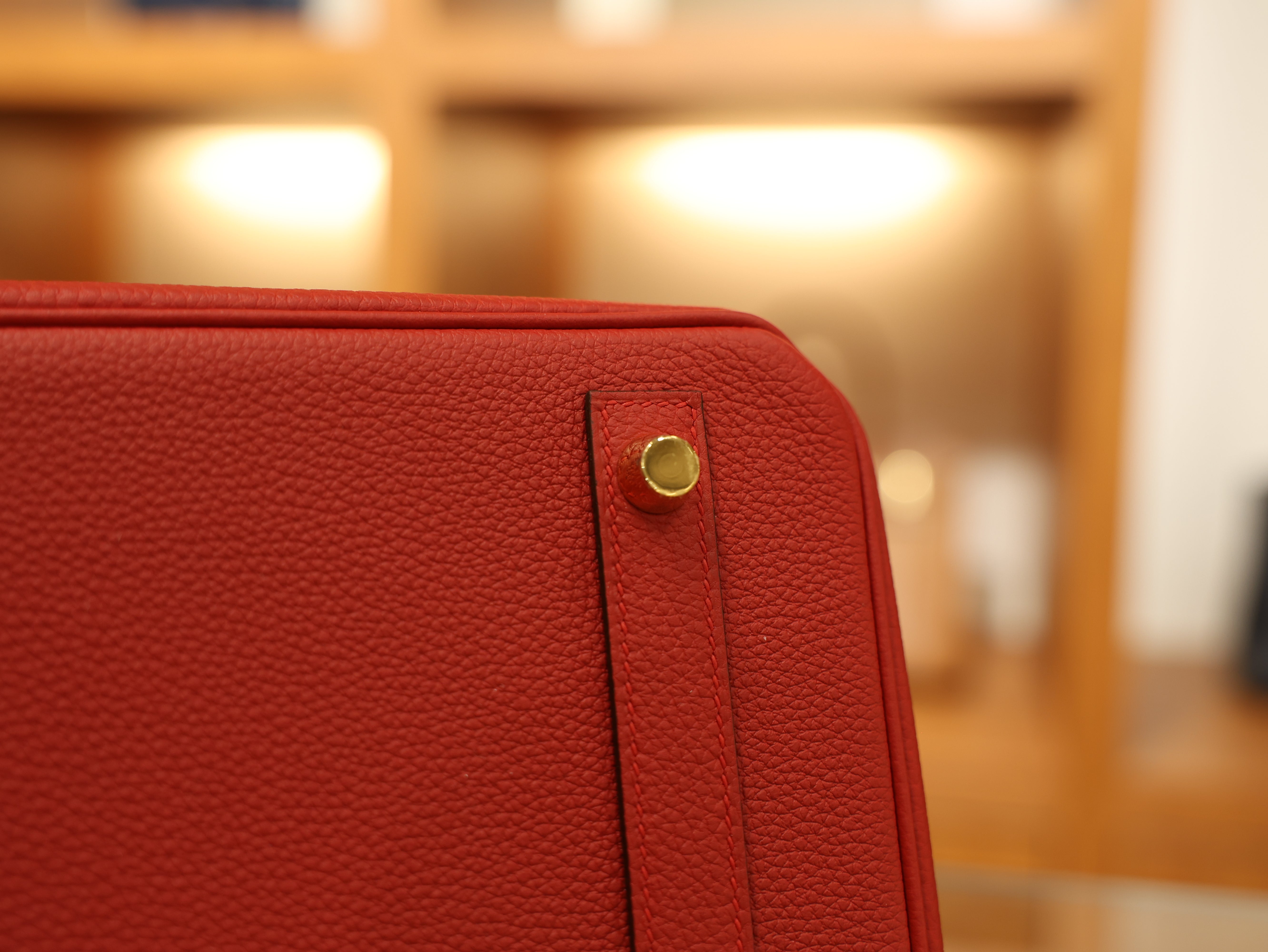 Birkin 30 togo rouge casaque GHW