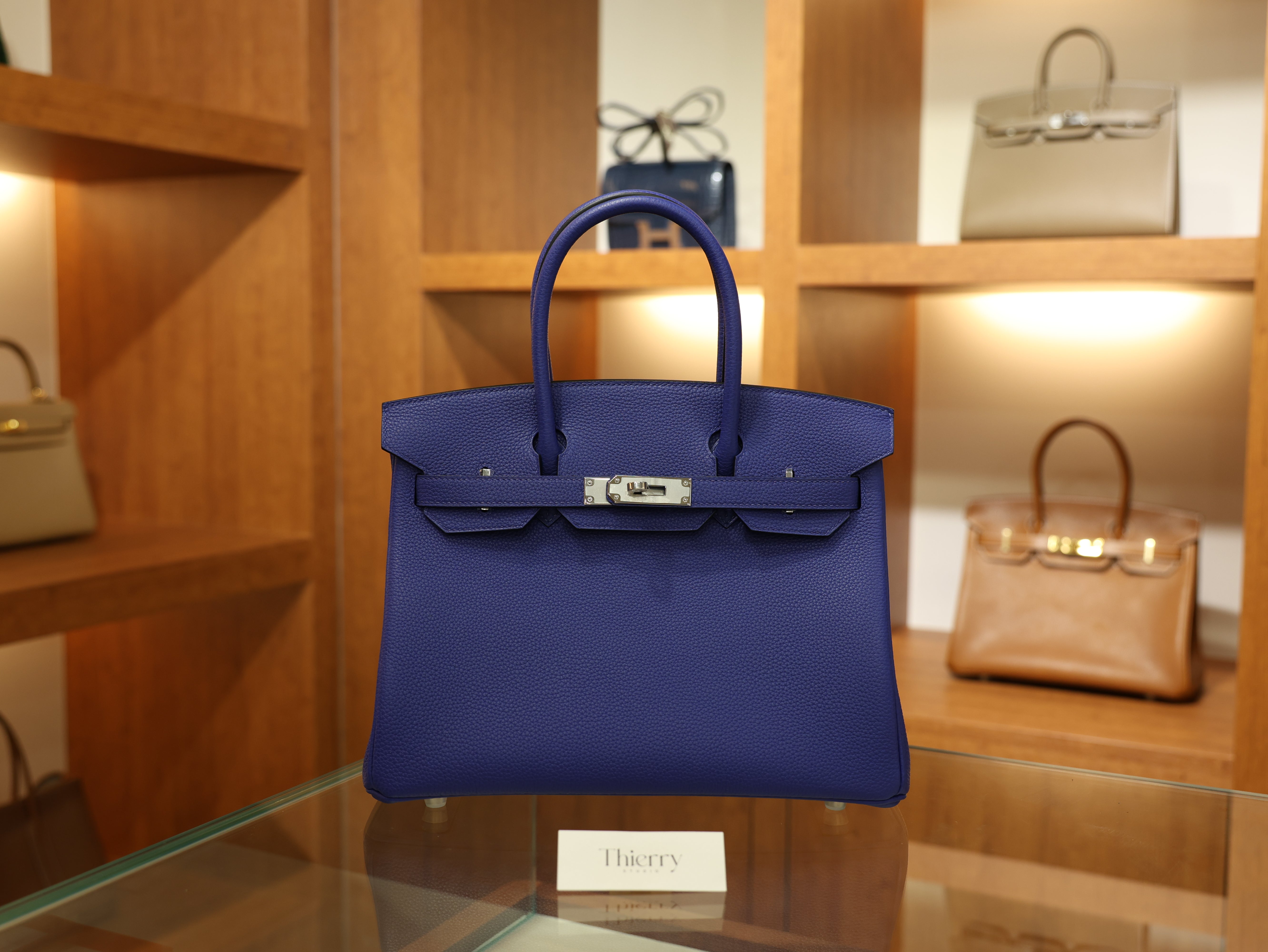 Birkin 30 togo blue electric PHW
