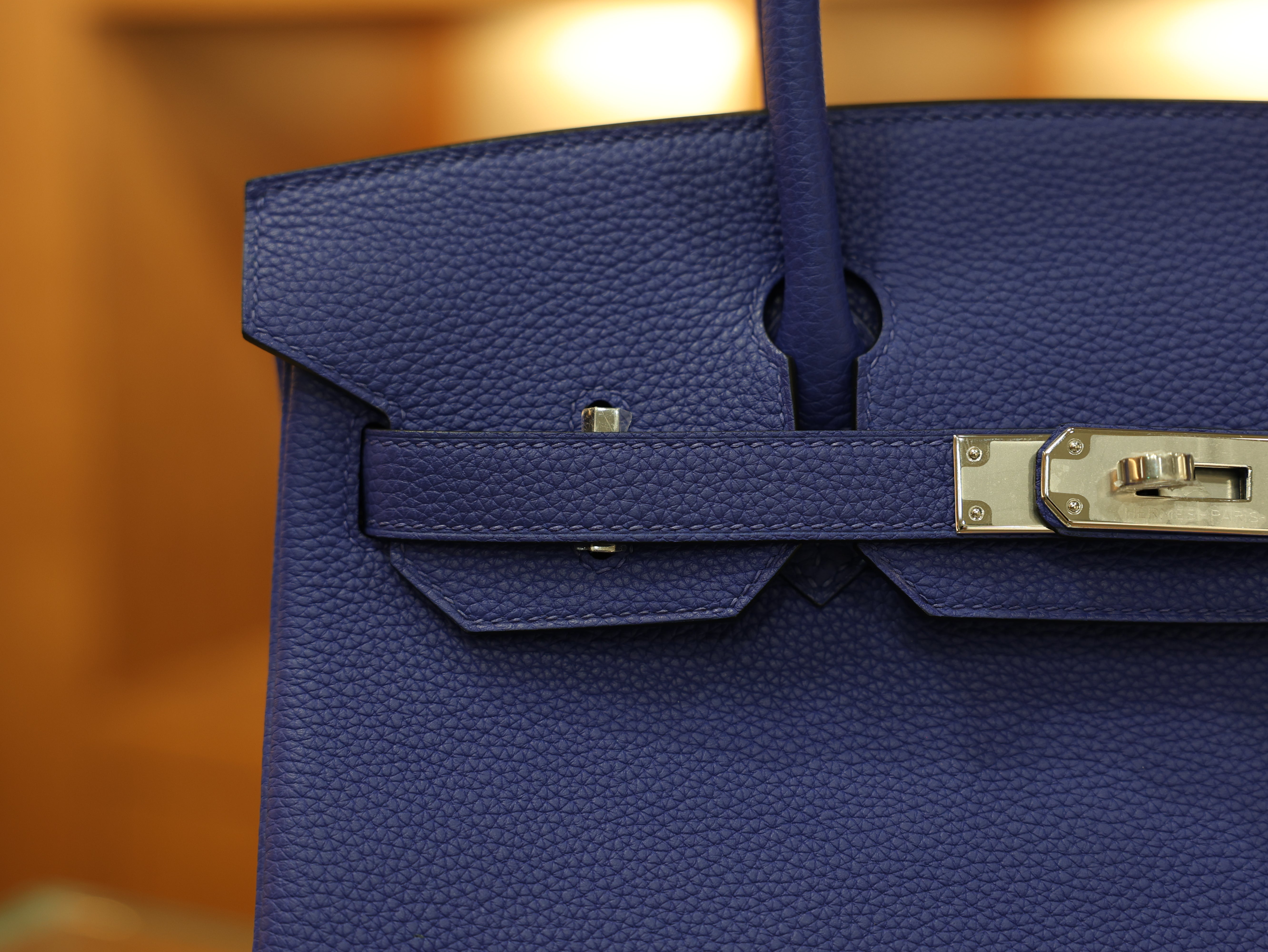 Birkin 30 togo blue electric PHW