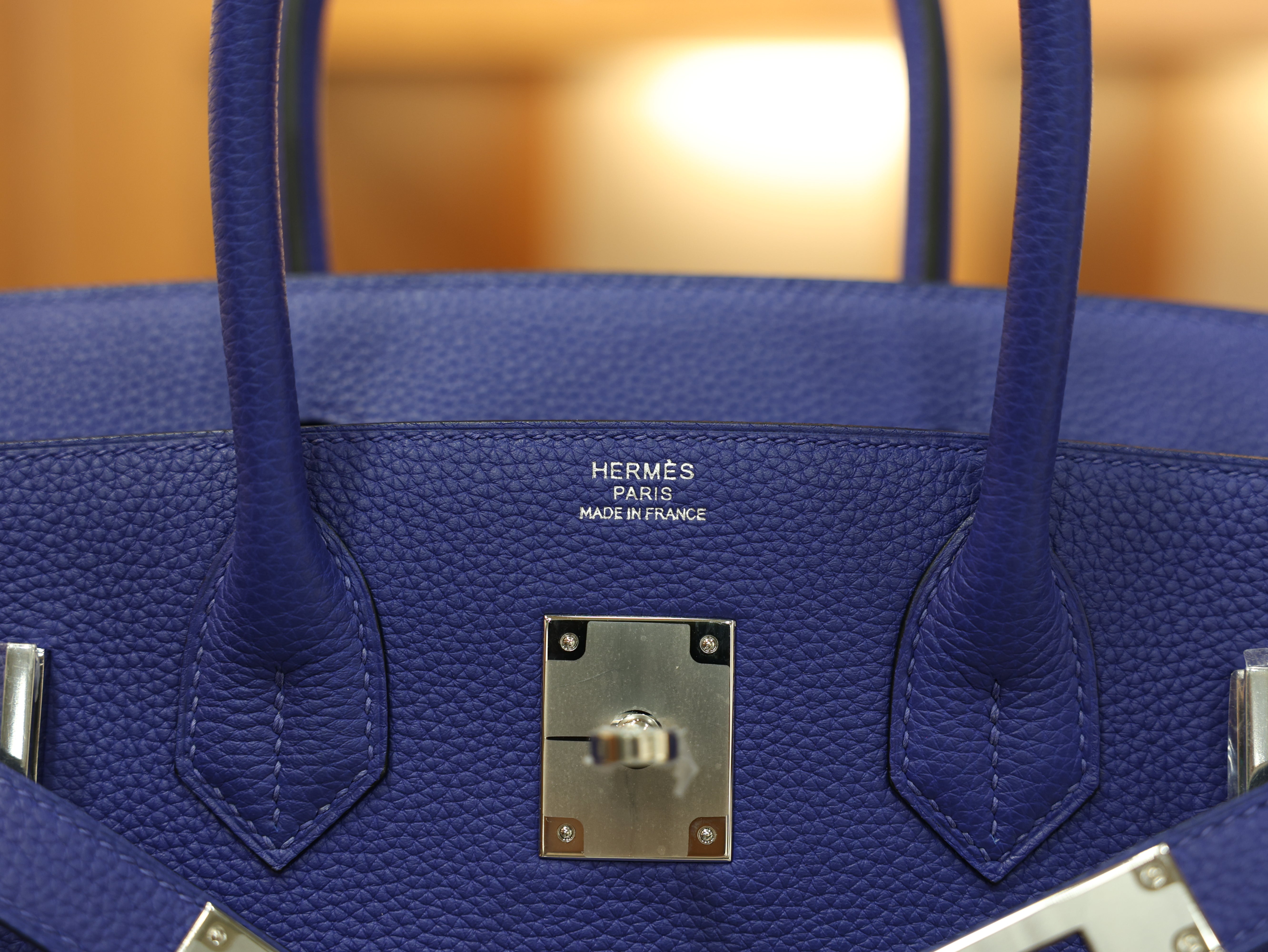Birkin 30 togo blue electric PHW