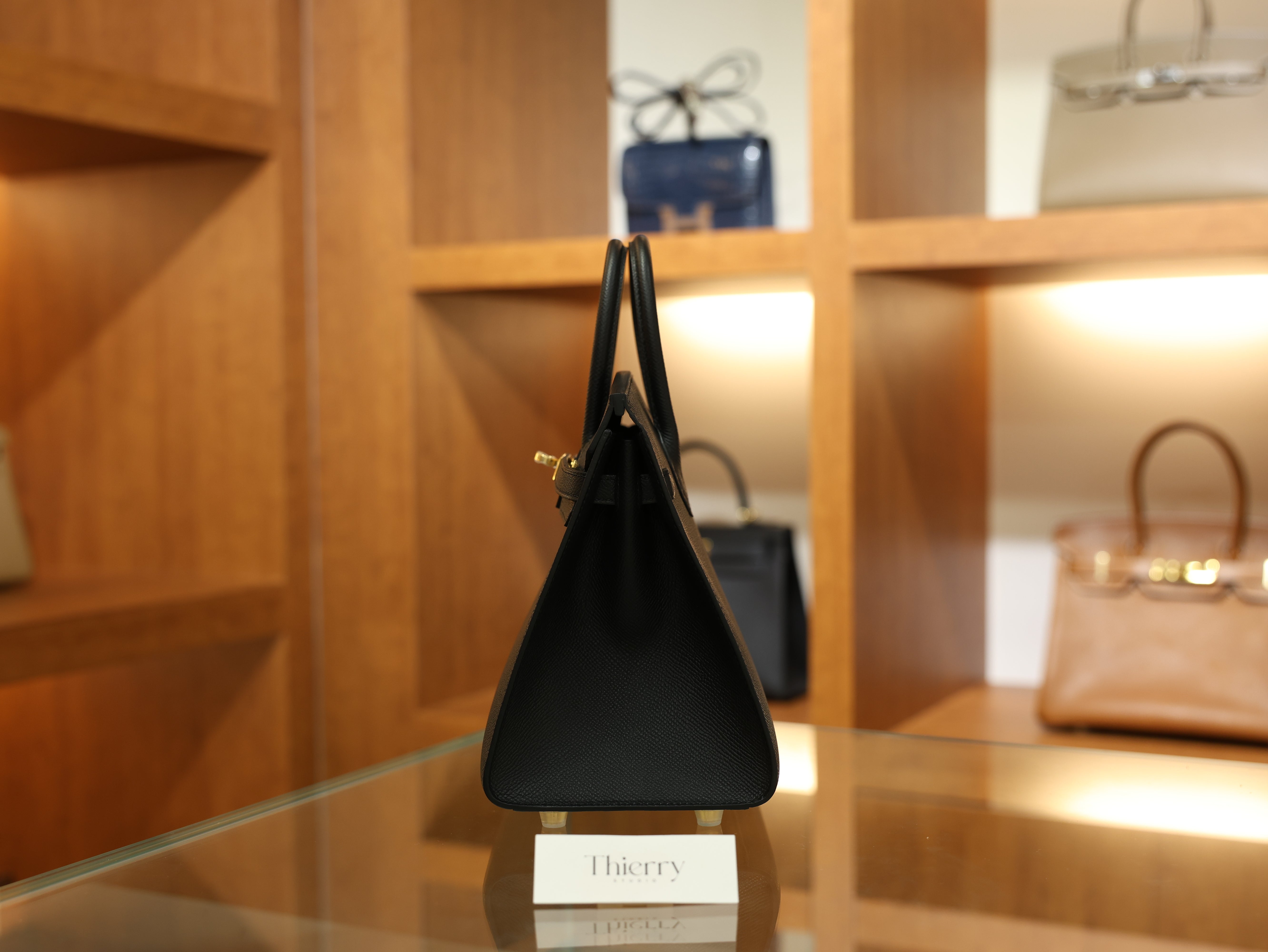 Birkin 25 epsom sellier black GHW