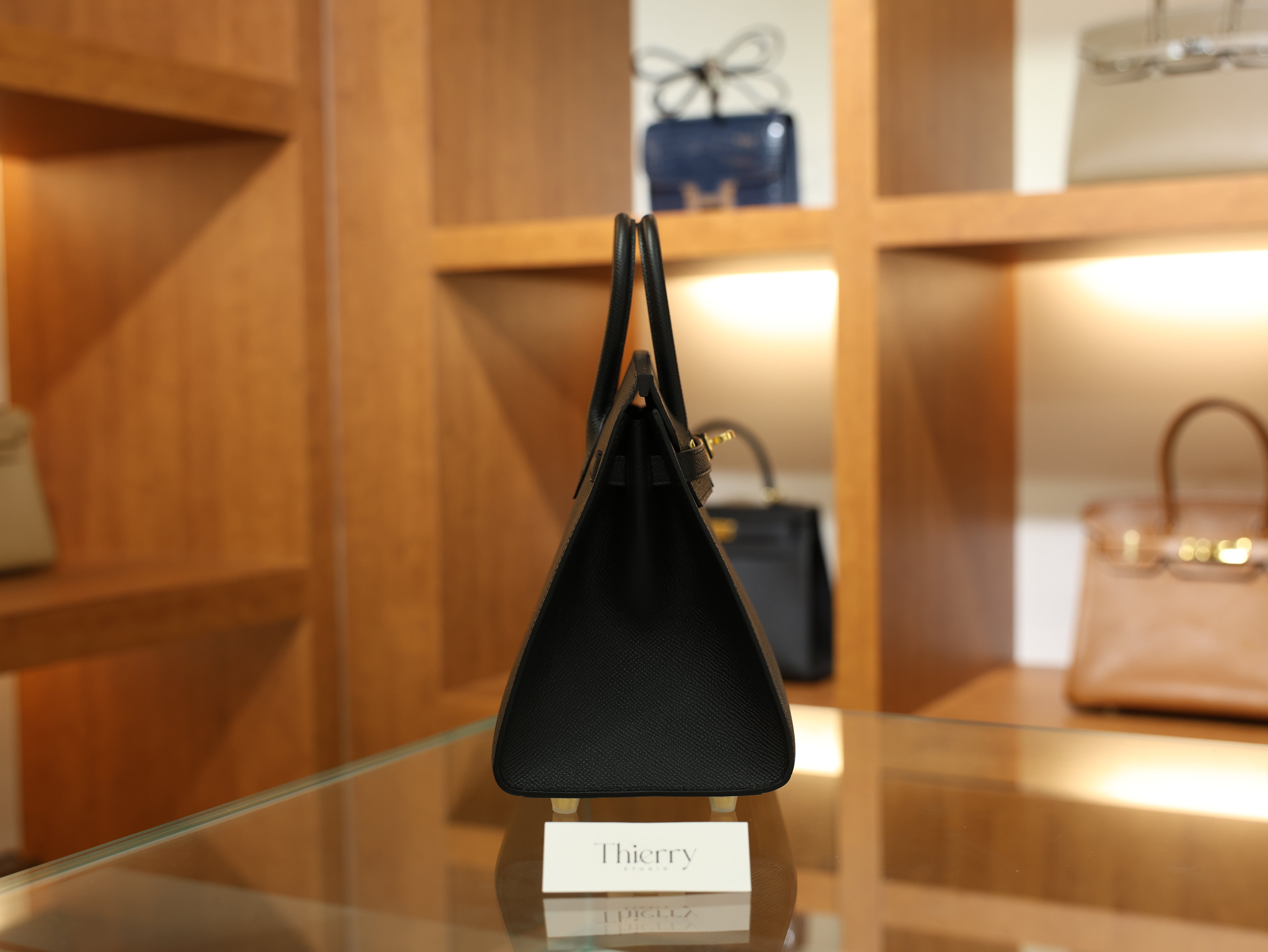 Birkin 25 epsom sellier black GHW