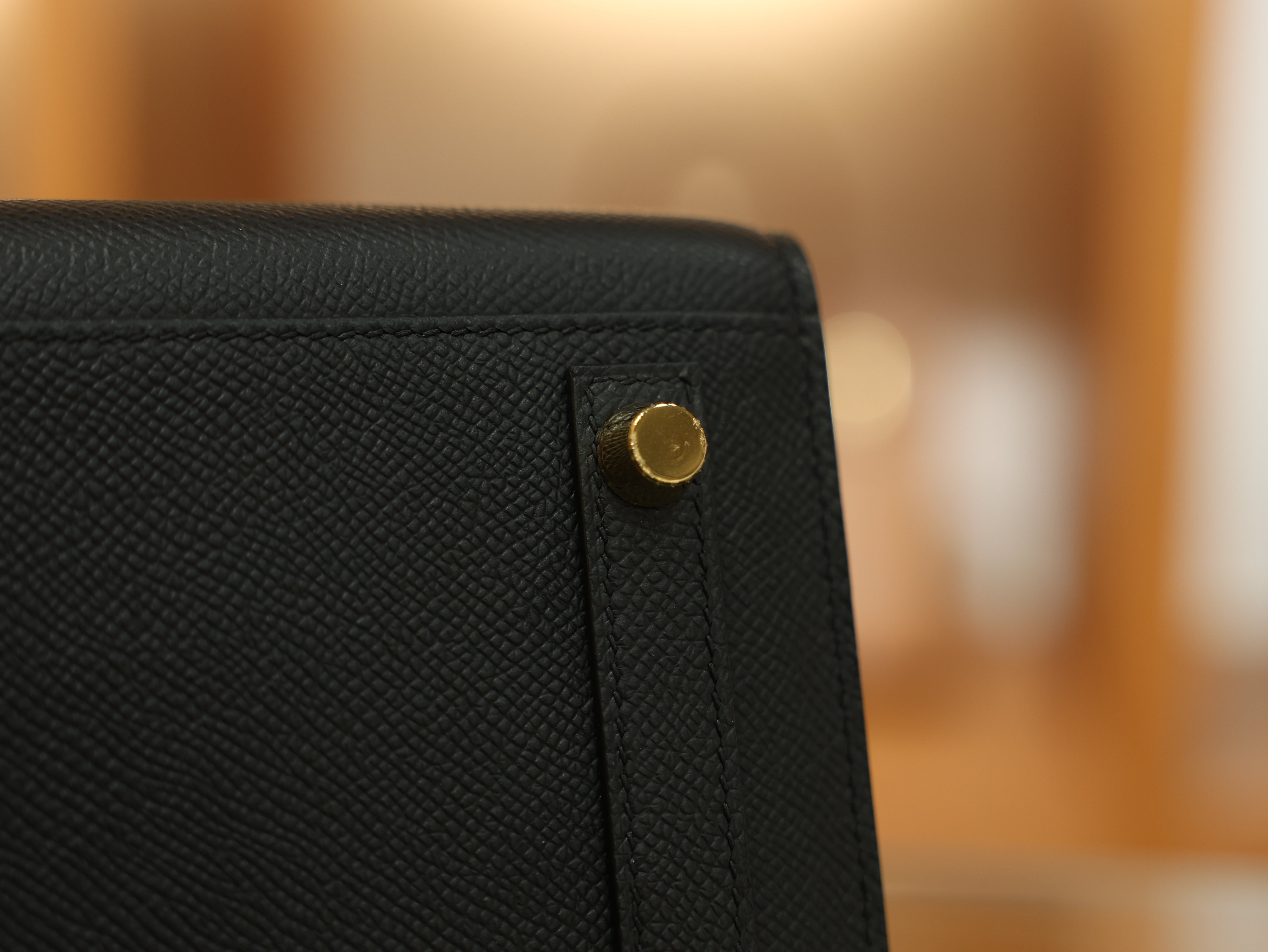 Birkin 25 epsom sellier black GHW