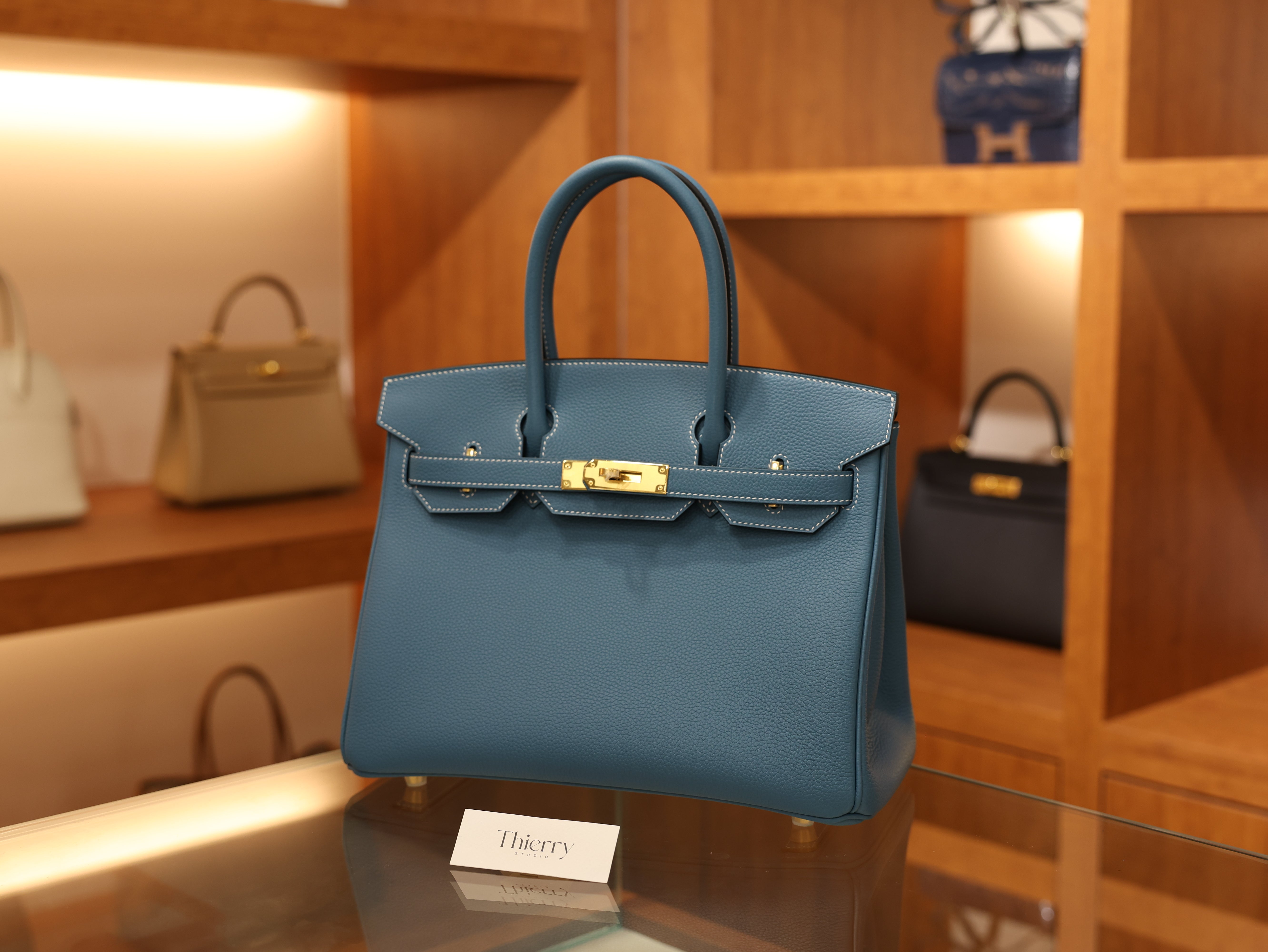 Birkin 30 togo blue jean GHW
