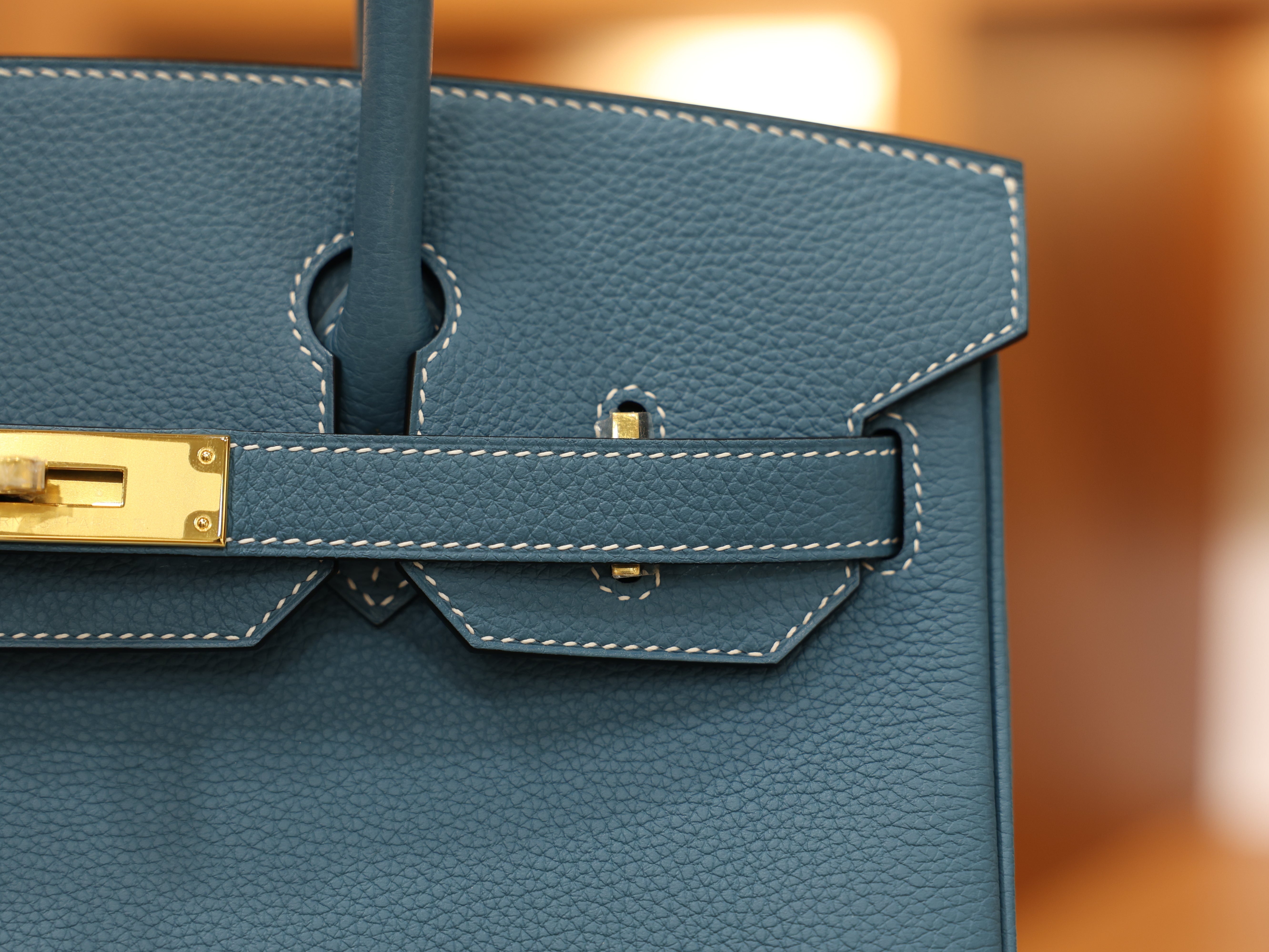 Birkin 30 togo blue jean GHW