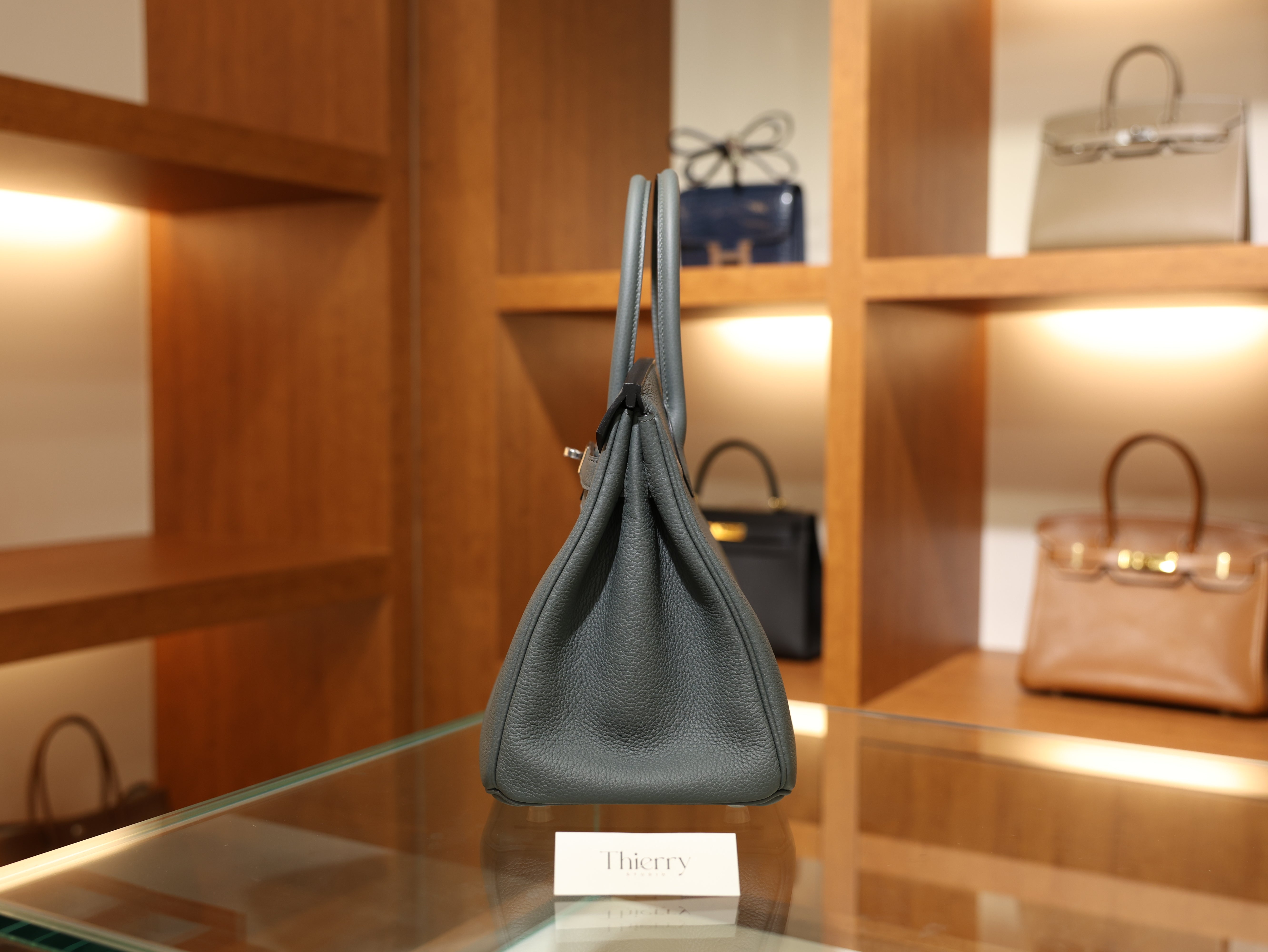 Birkin 30 togo vert amande PHW