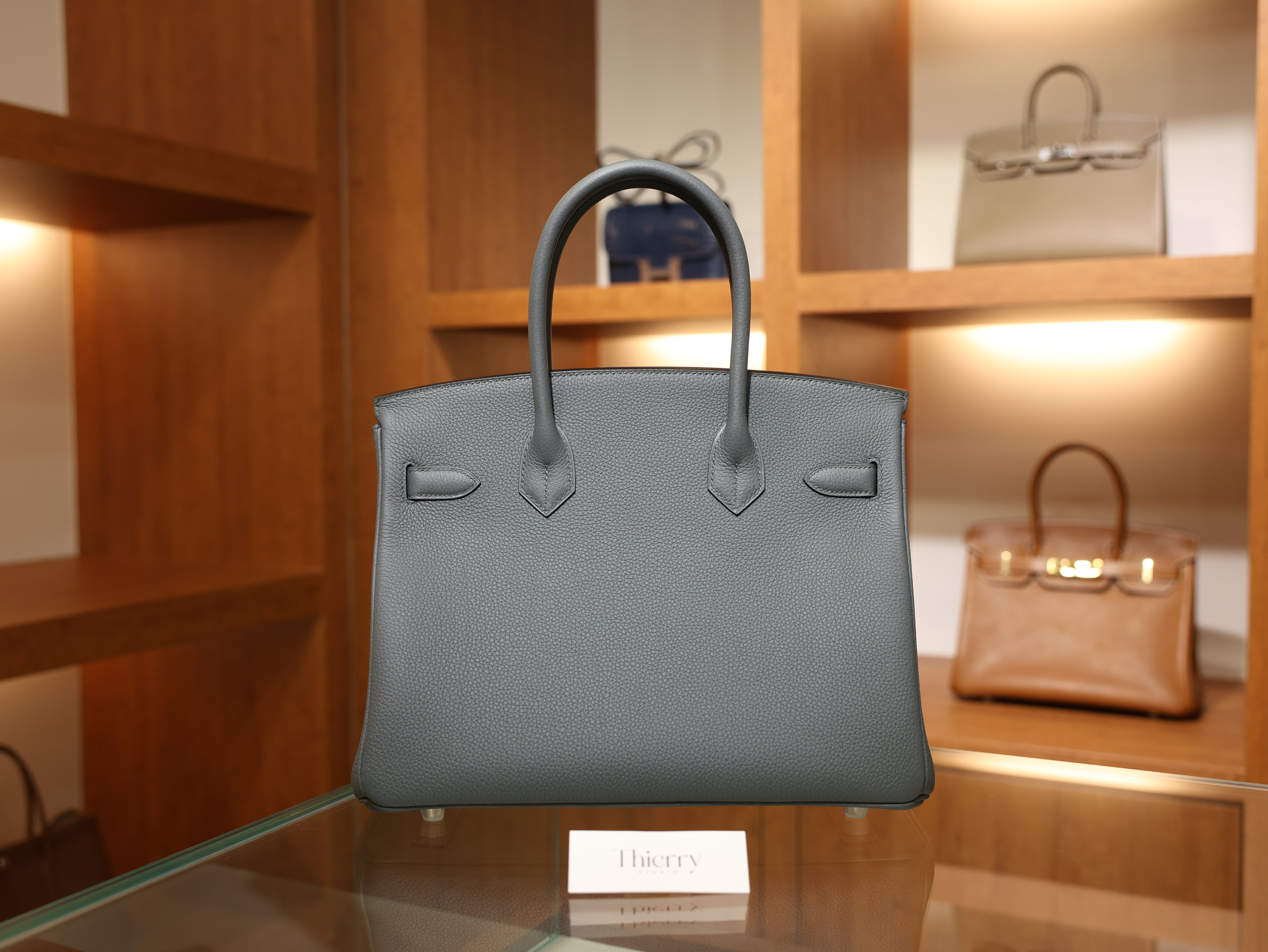 Birkin 30 togo vert amande PHW