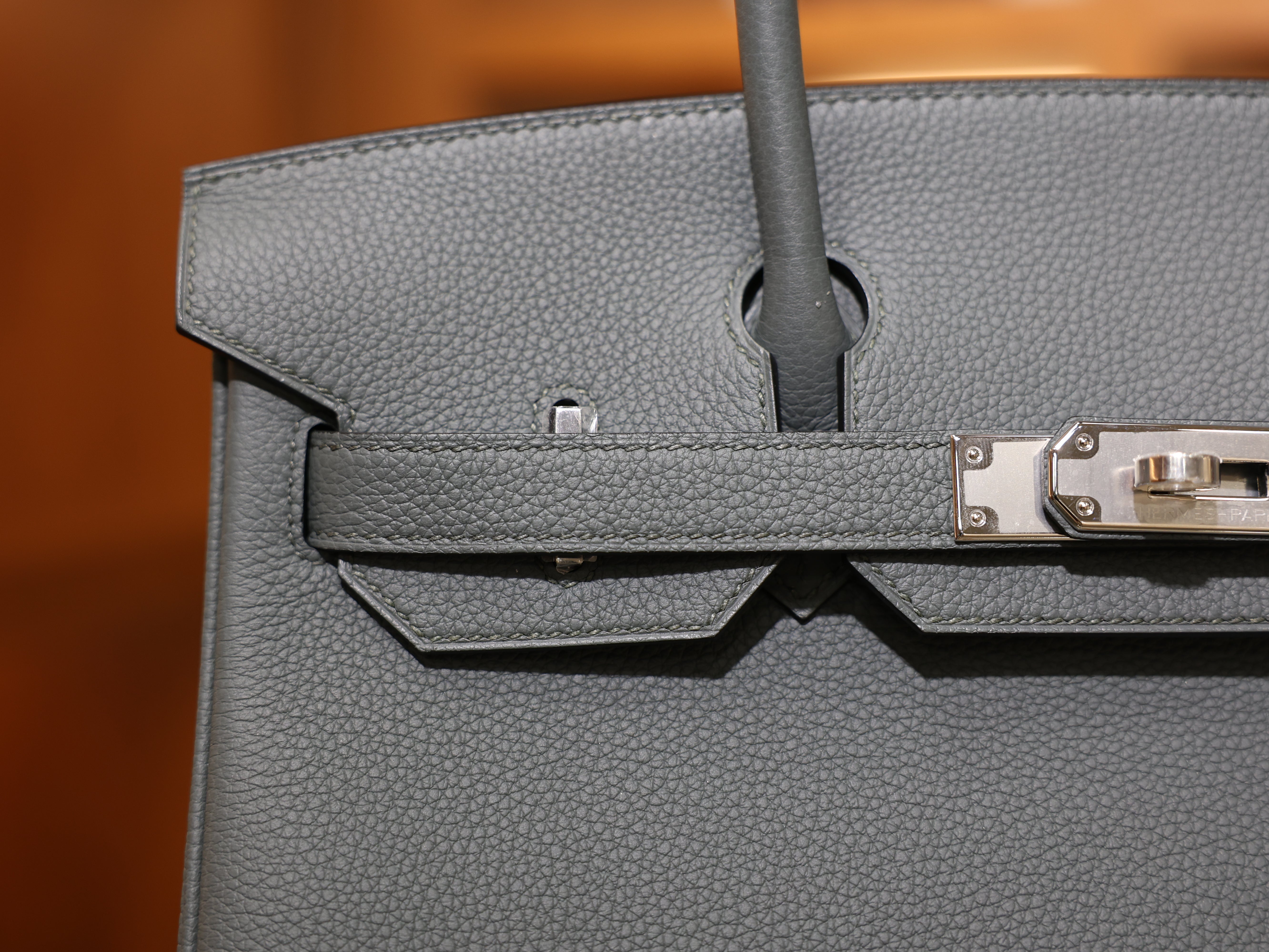 Birkin 30 togo vert amande PHW