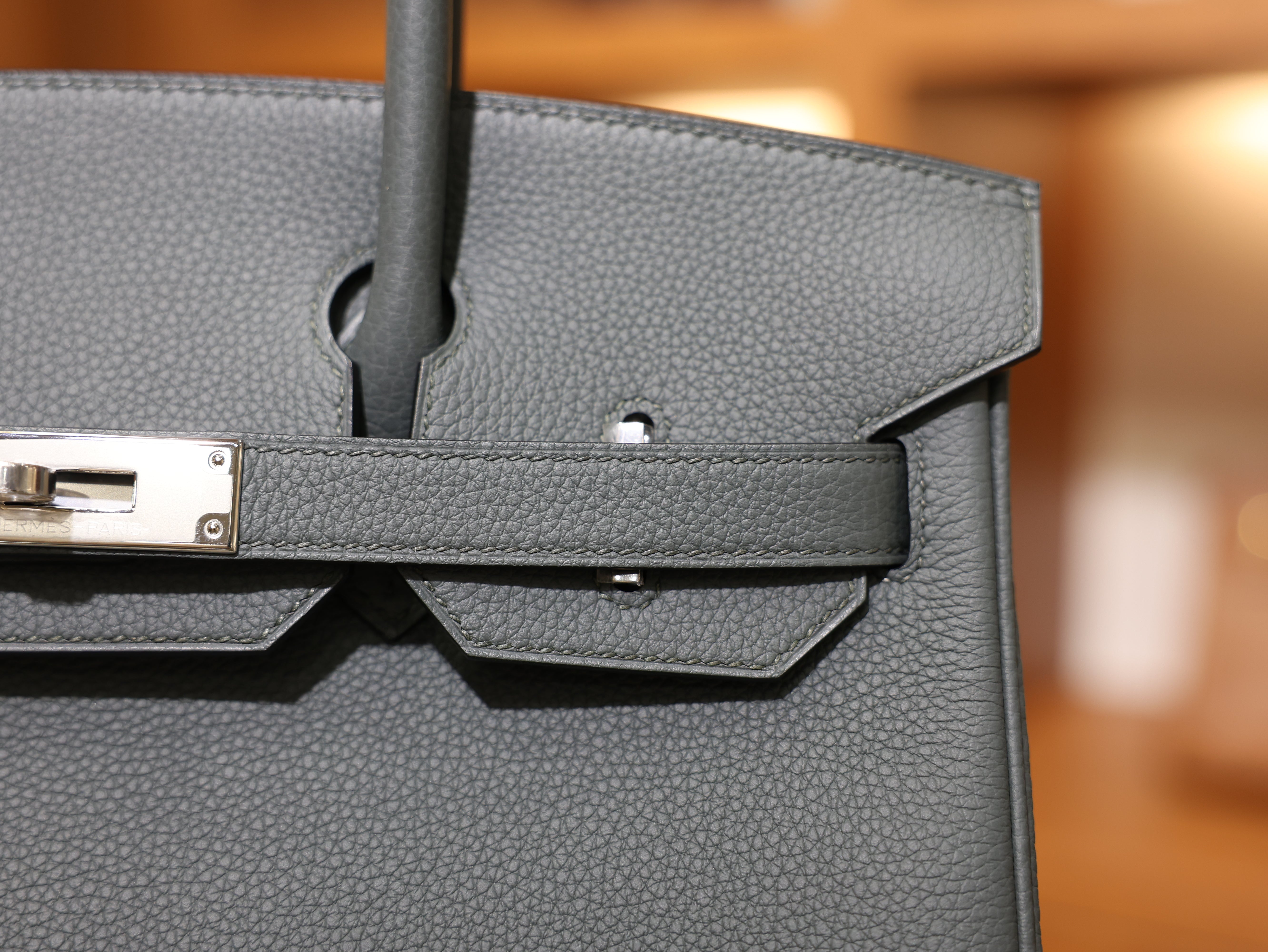 Birkin 30 togo vert amande PHW