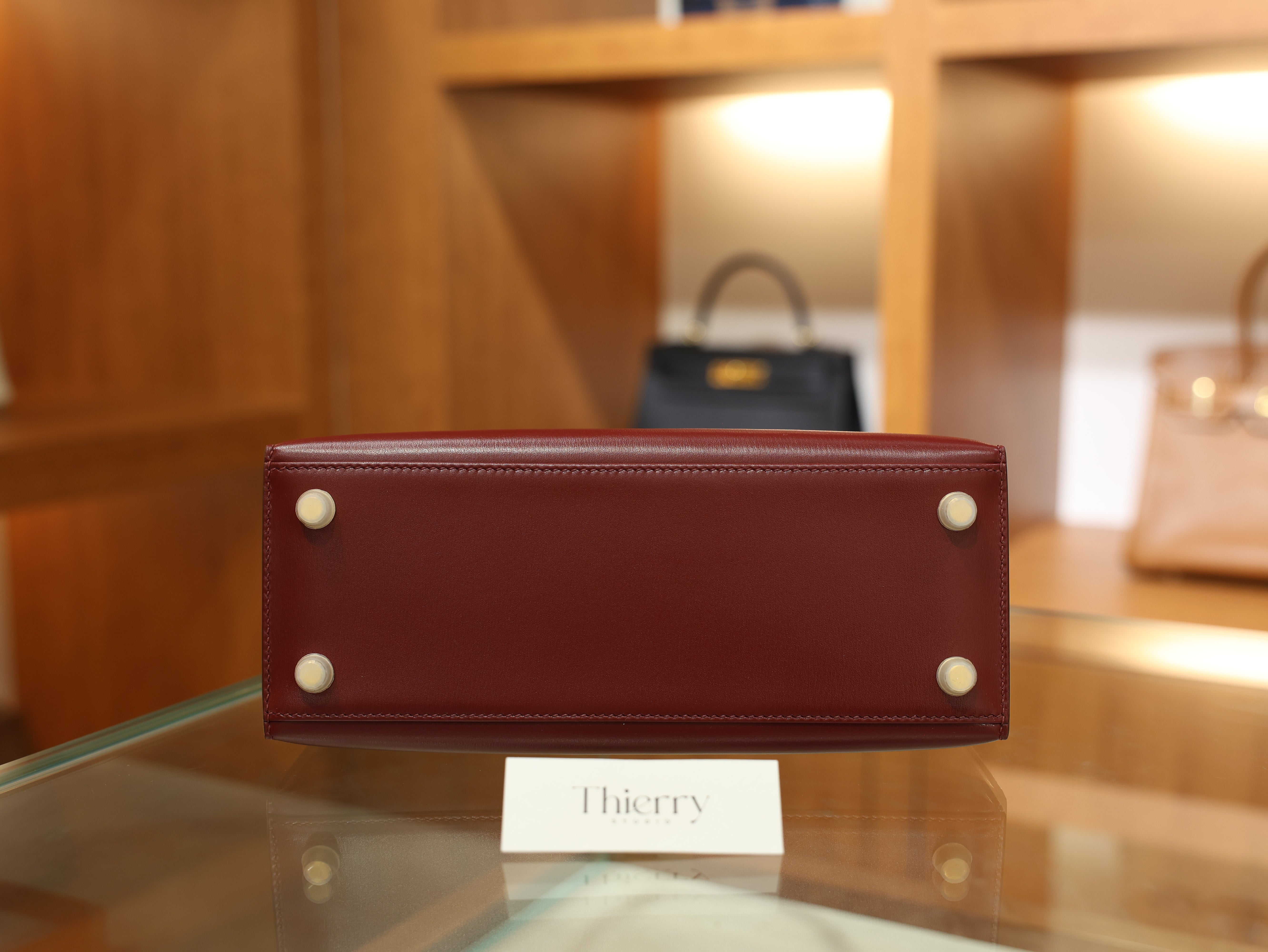 kelly 25 box sellier rouge H GHW