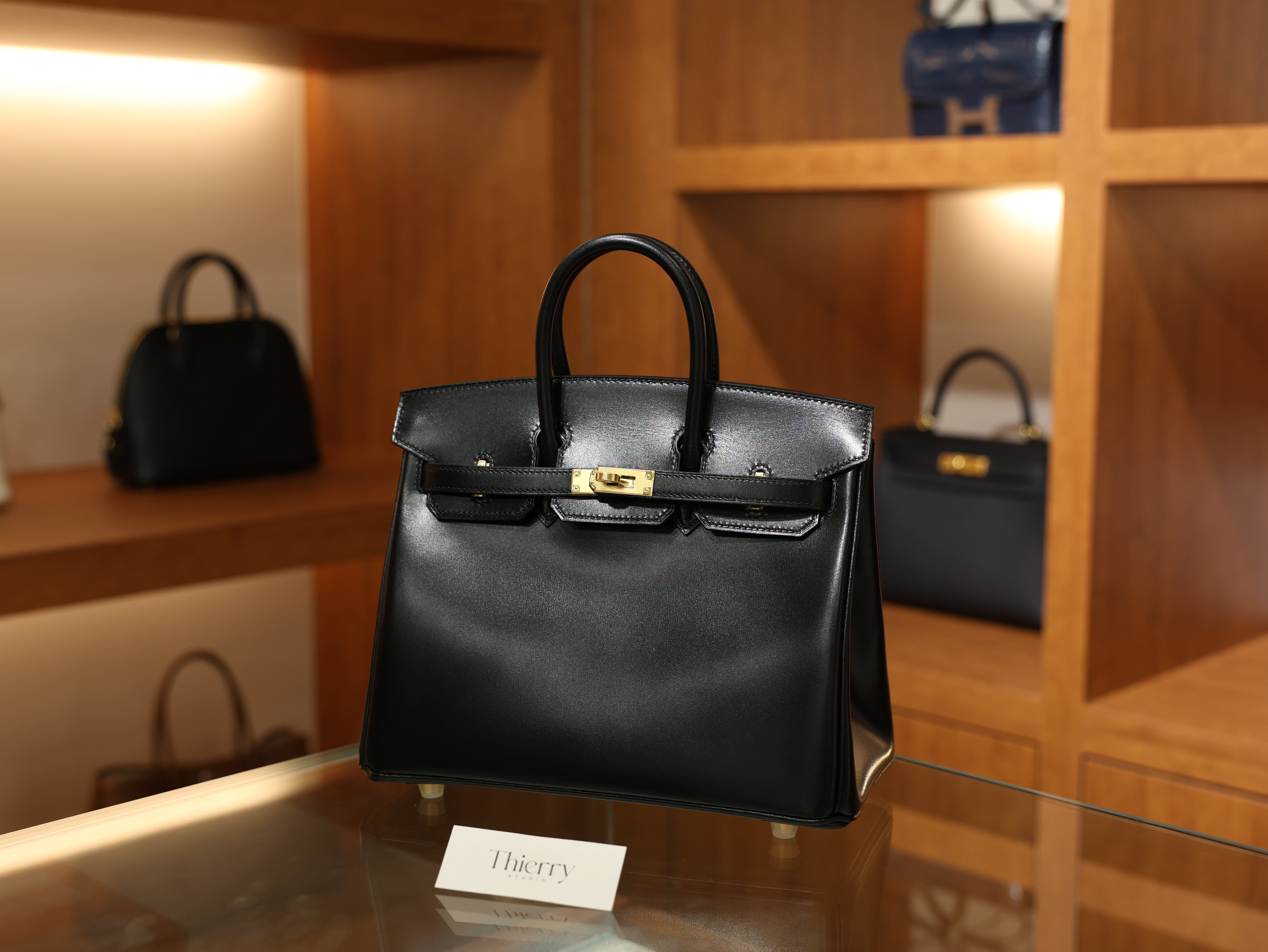Birkin 25 box retourne black GHW