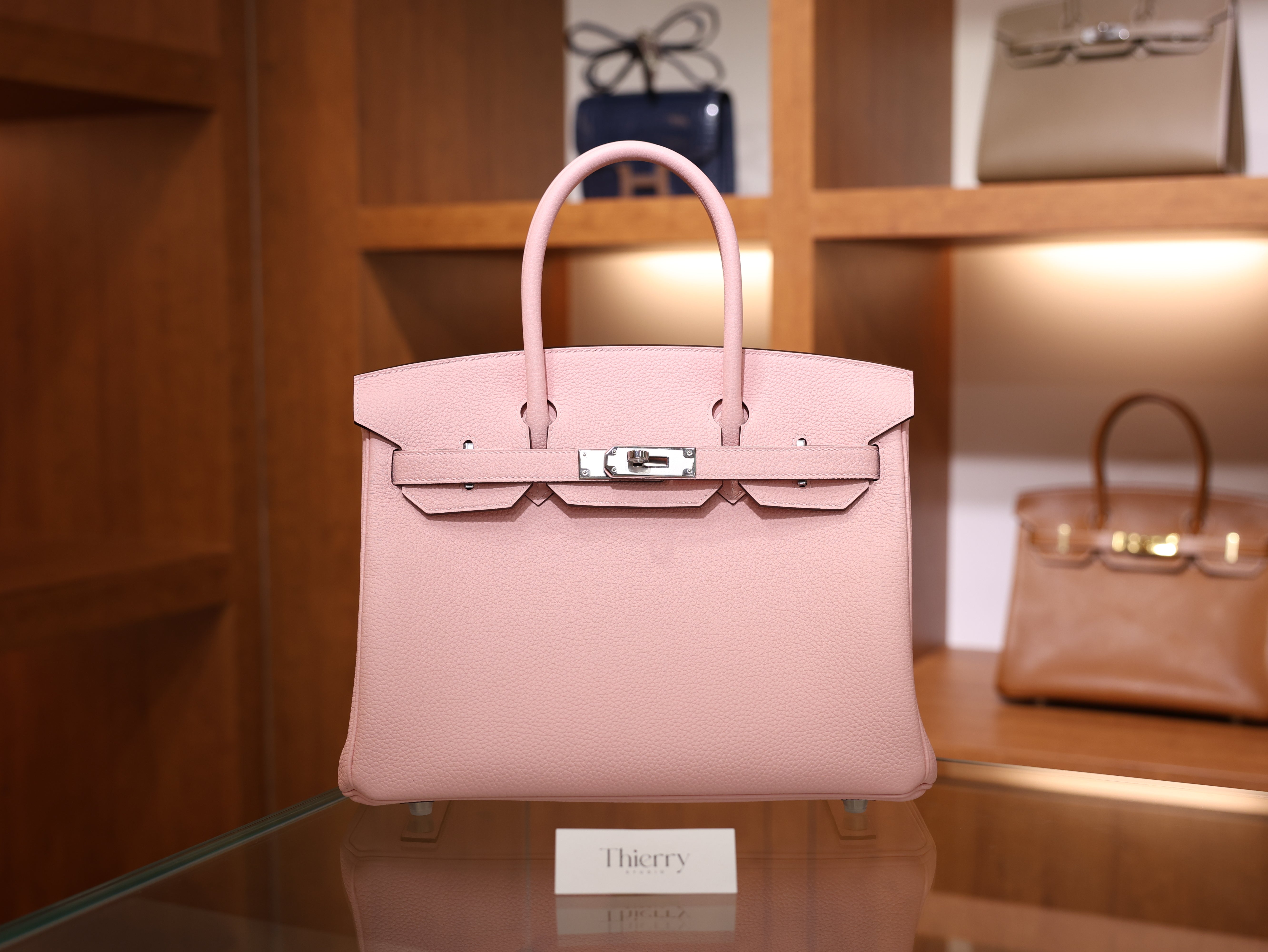 Birkin 30 togo rose sakura PHW