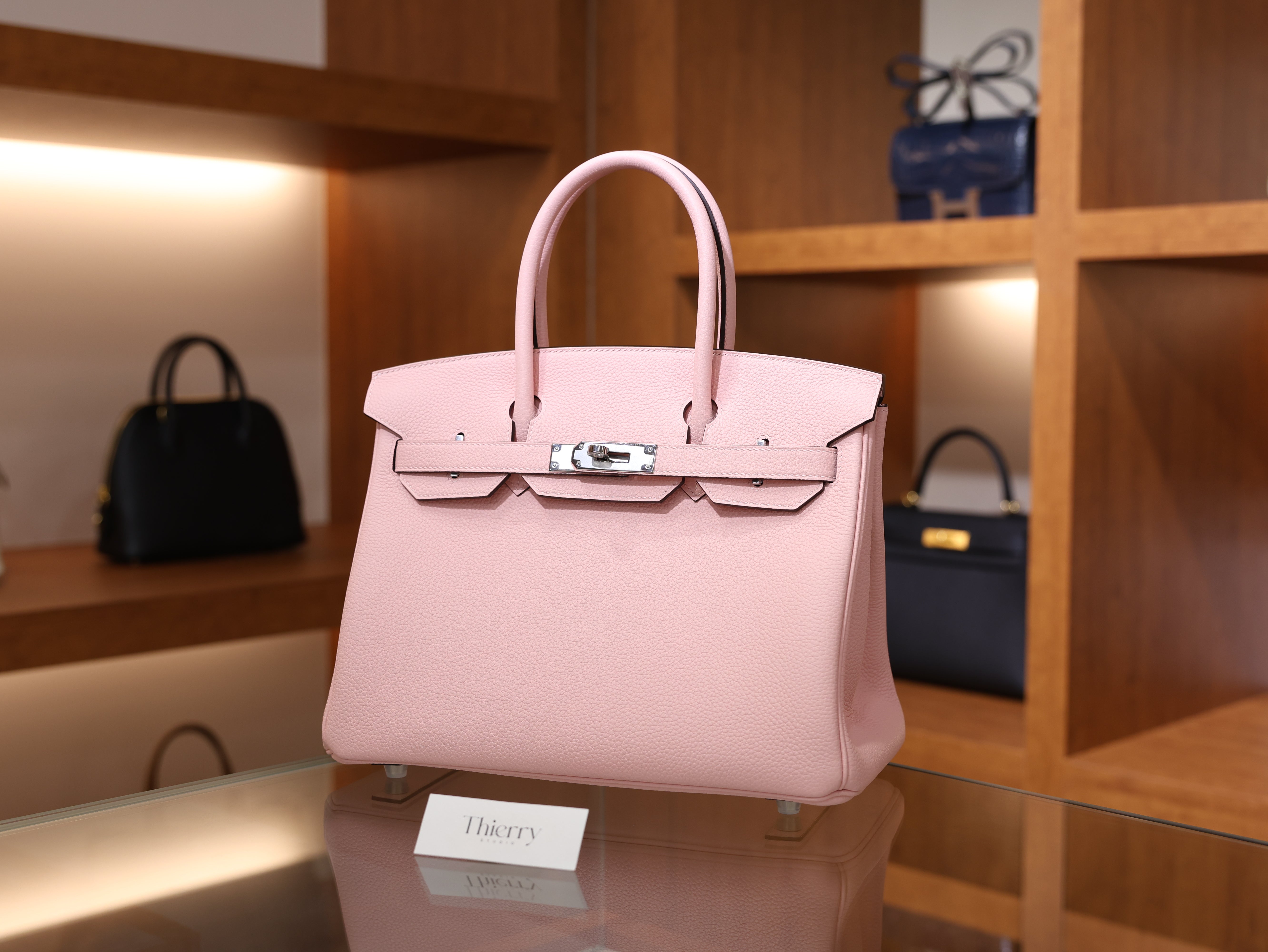 Birkin 30 togo rose sakura PHW
