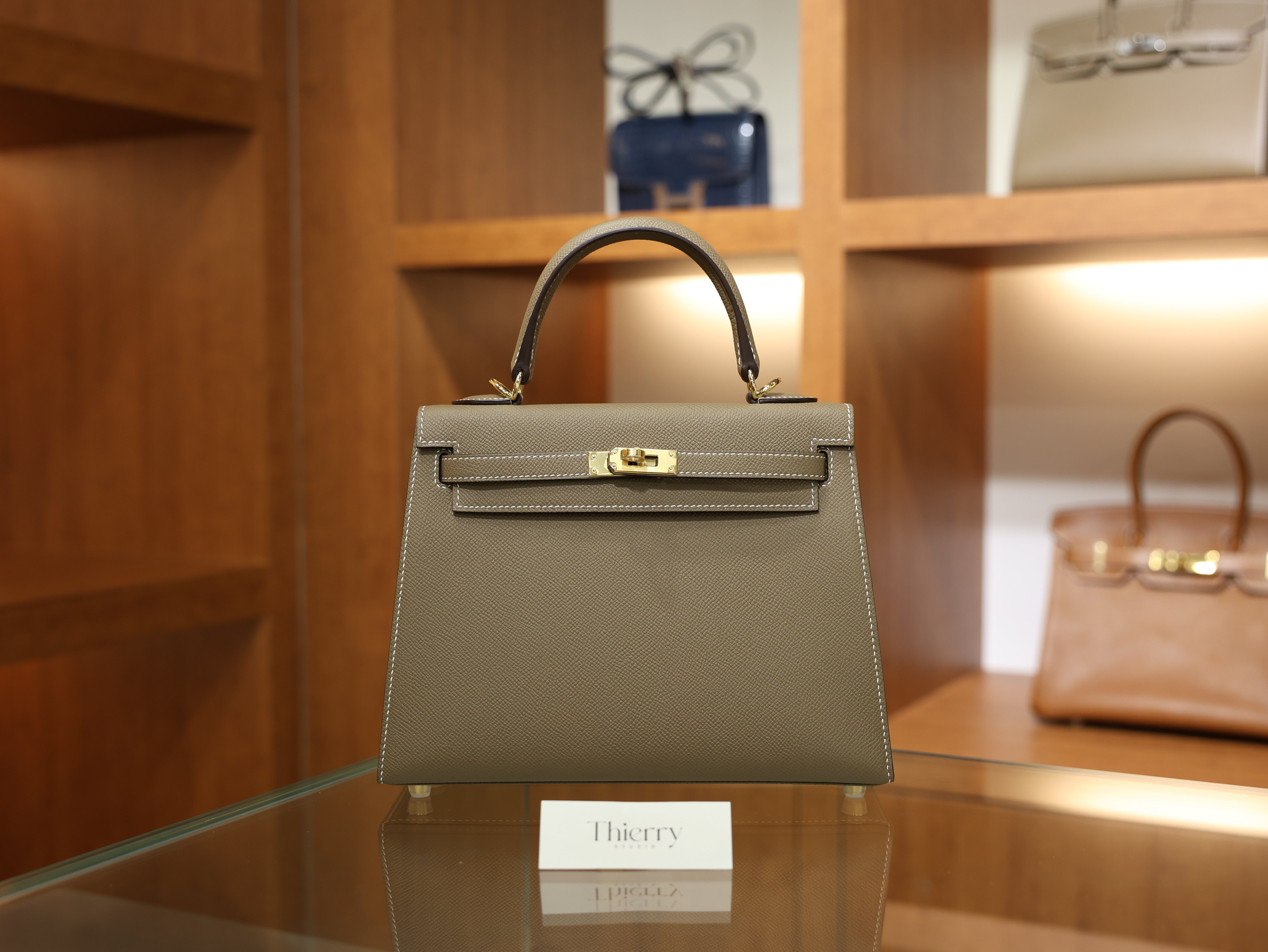Kelly 25 epsom etoupe GHW