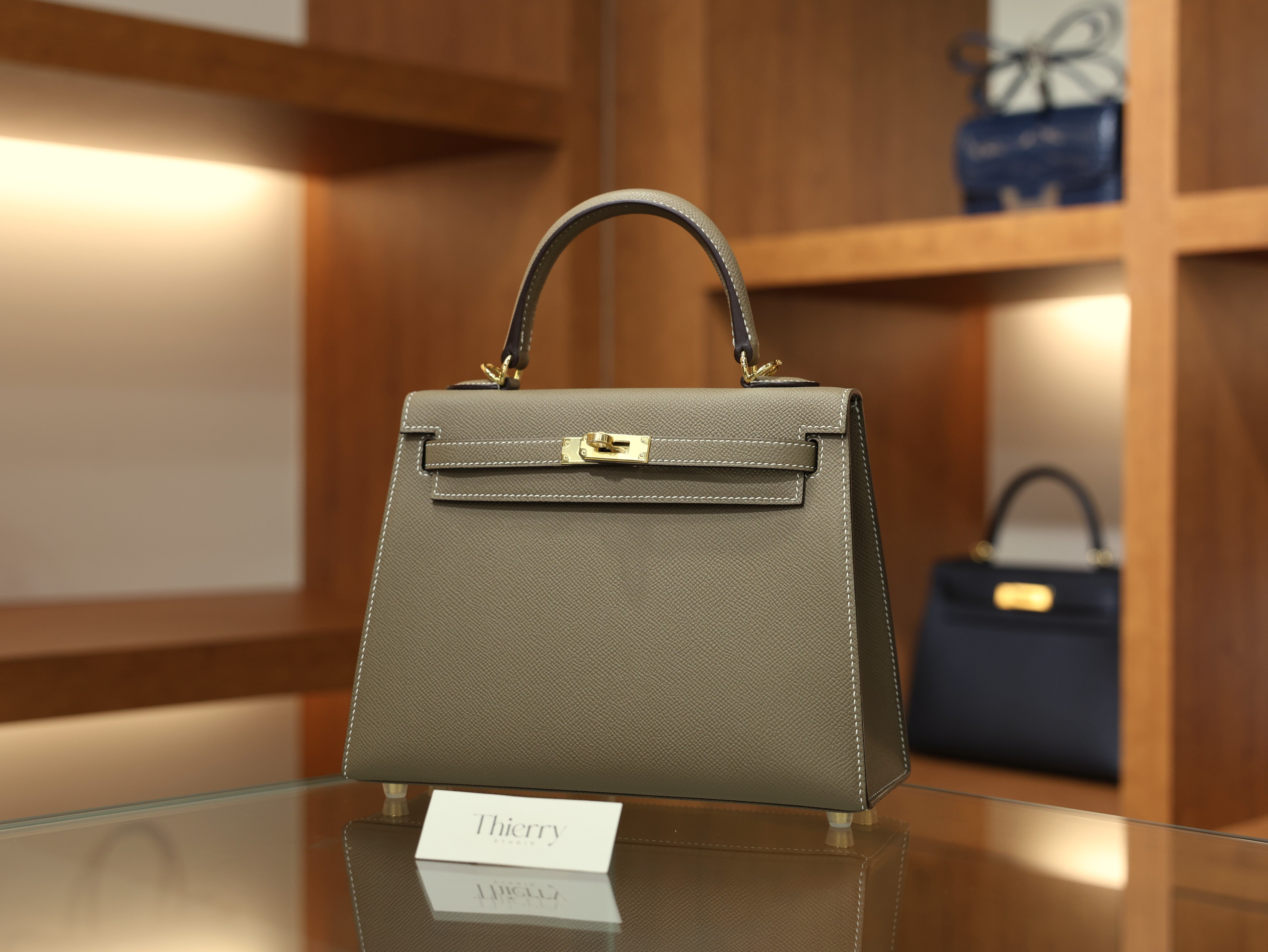 Kelly 25 epsom etoupe GHW