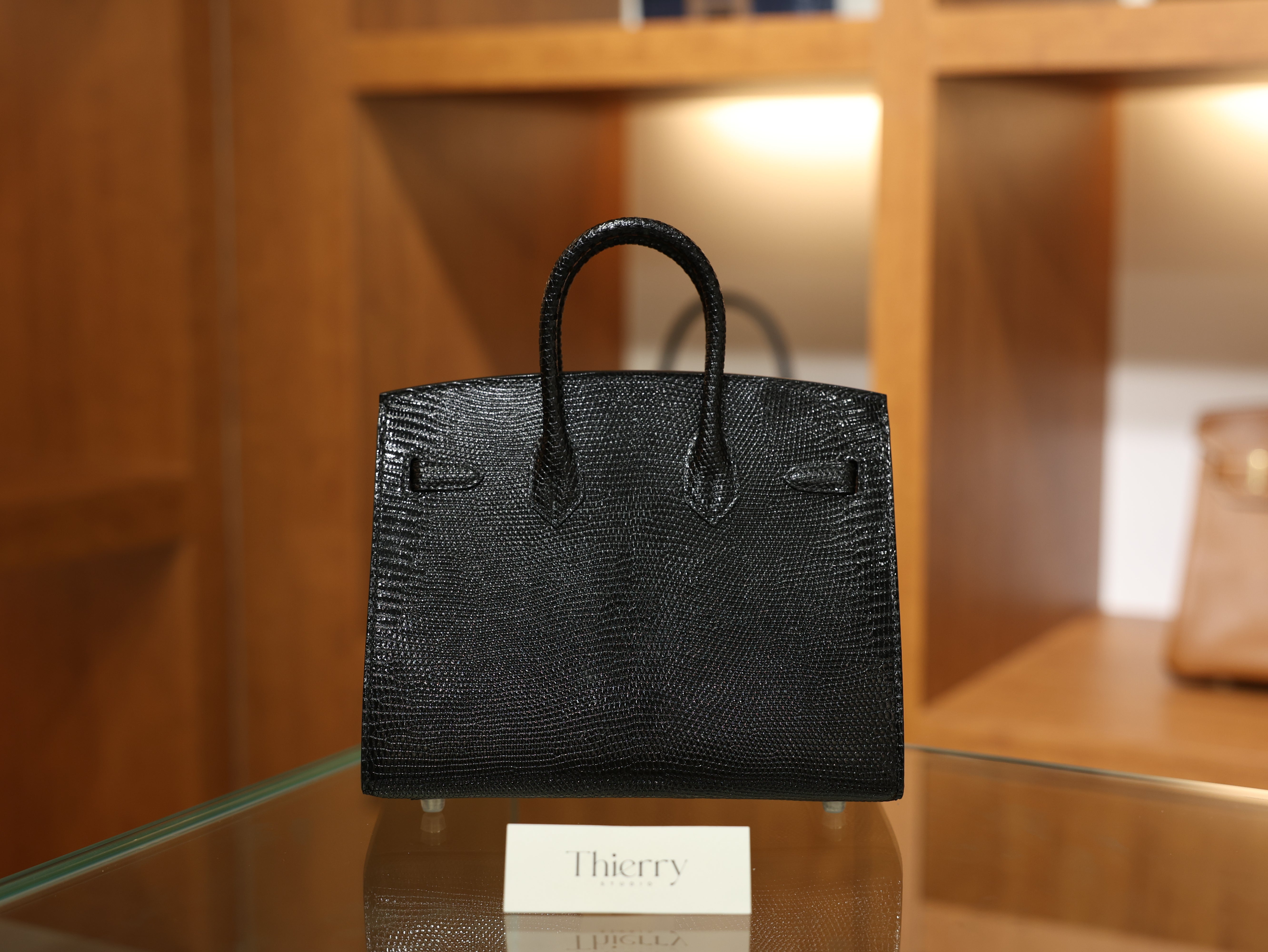 Birkin 20 lizard black PHW