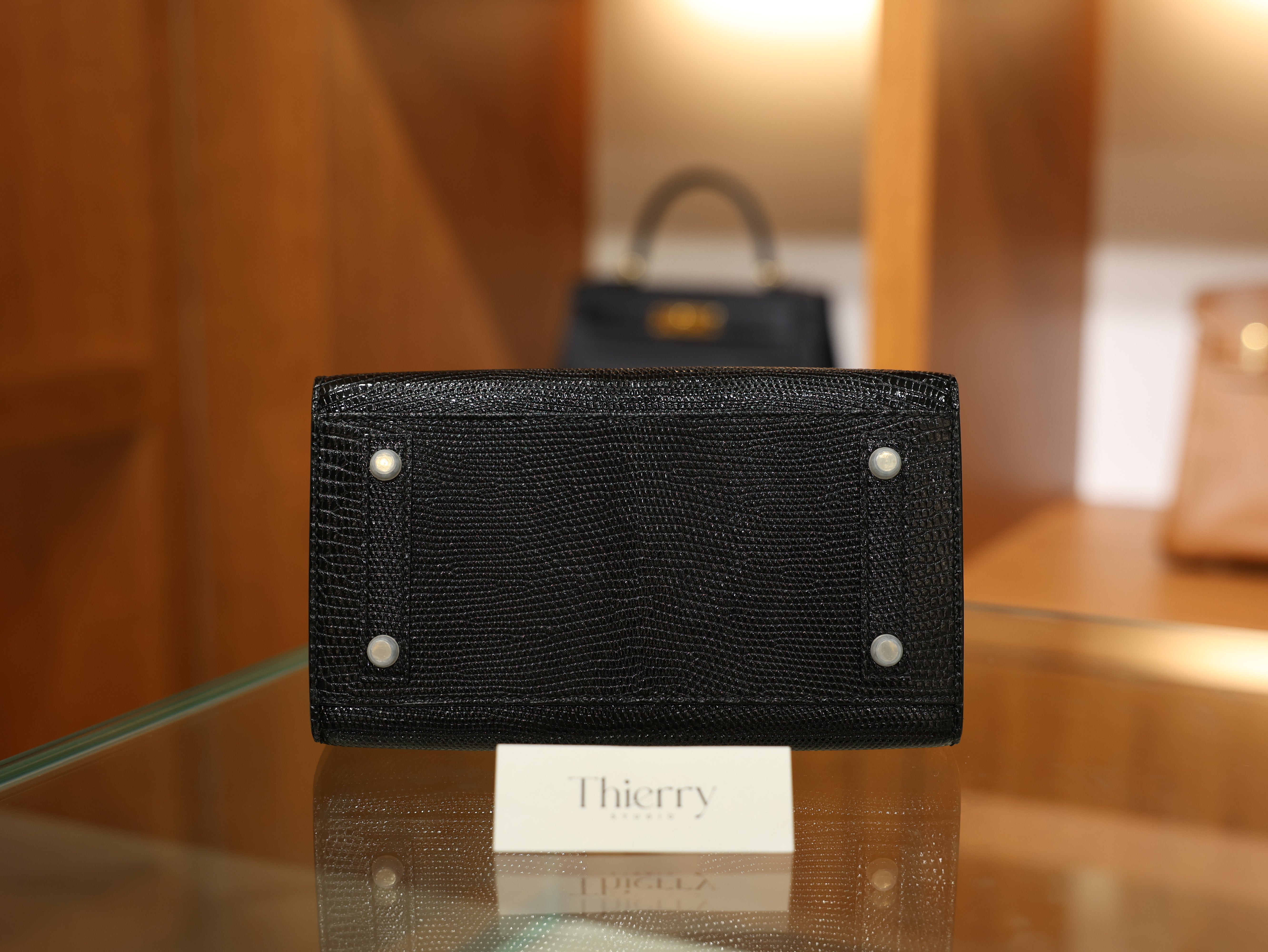 Birkin 20 lizard black PHW