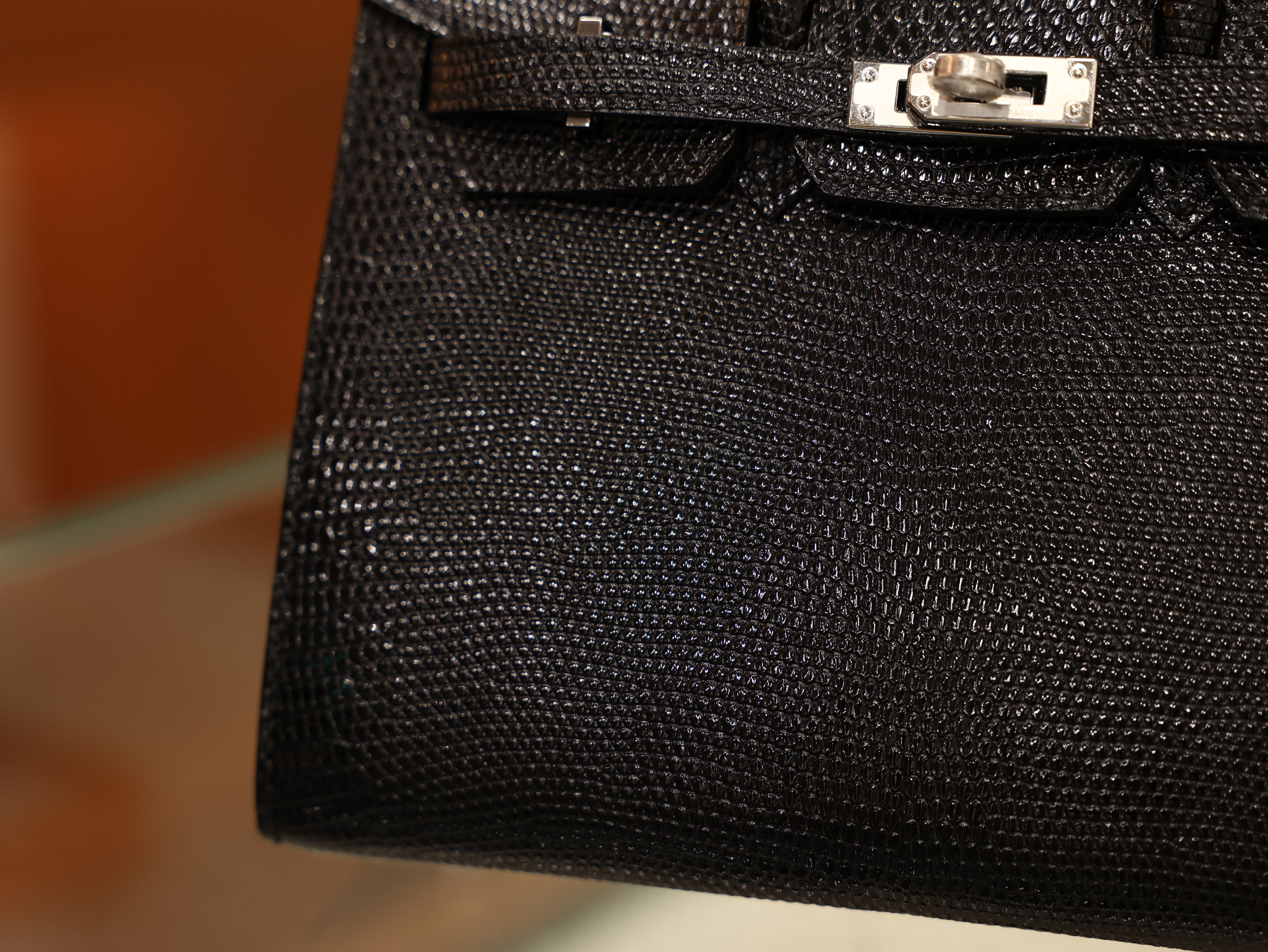Birkin 20 lizard black PHW