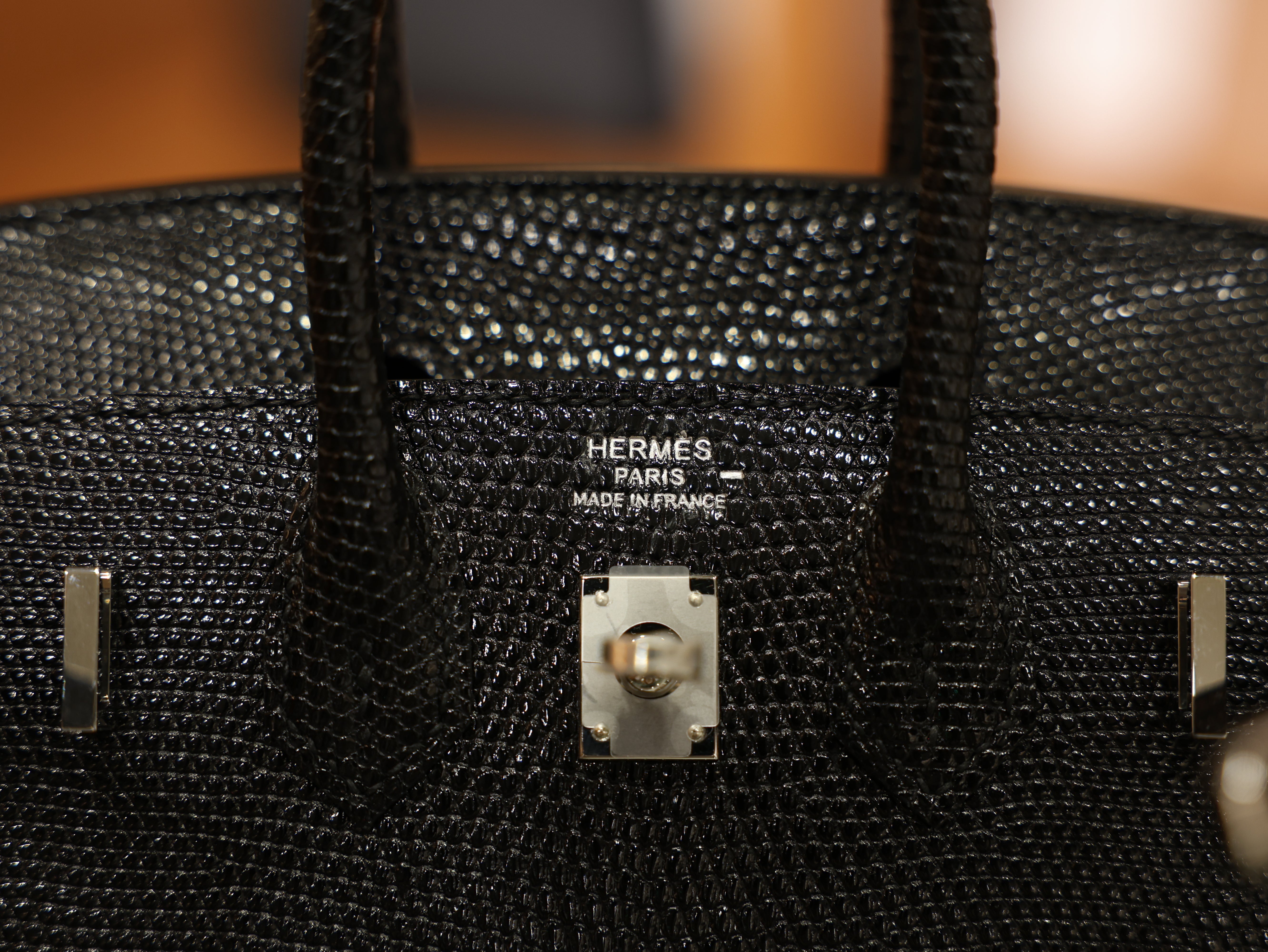Birkin 20 lizard black PHW