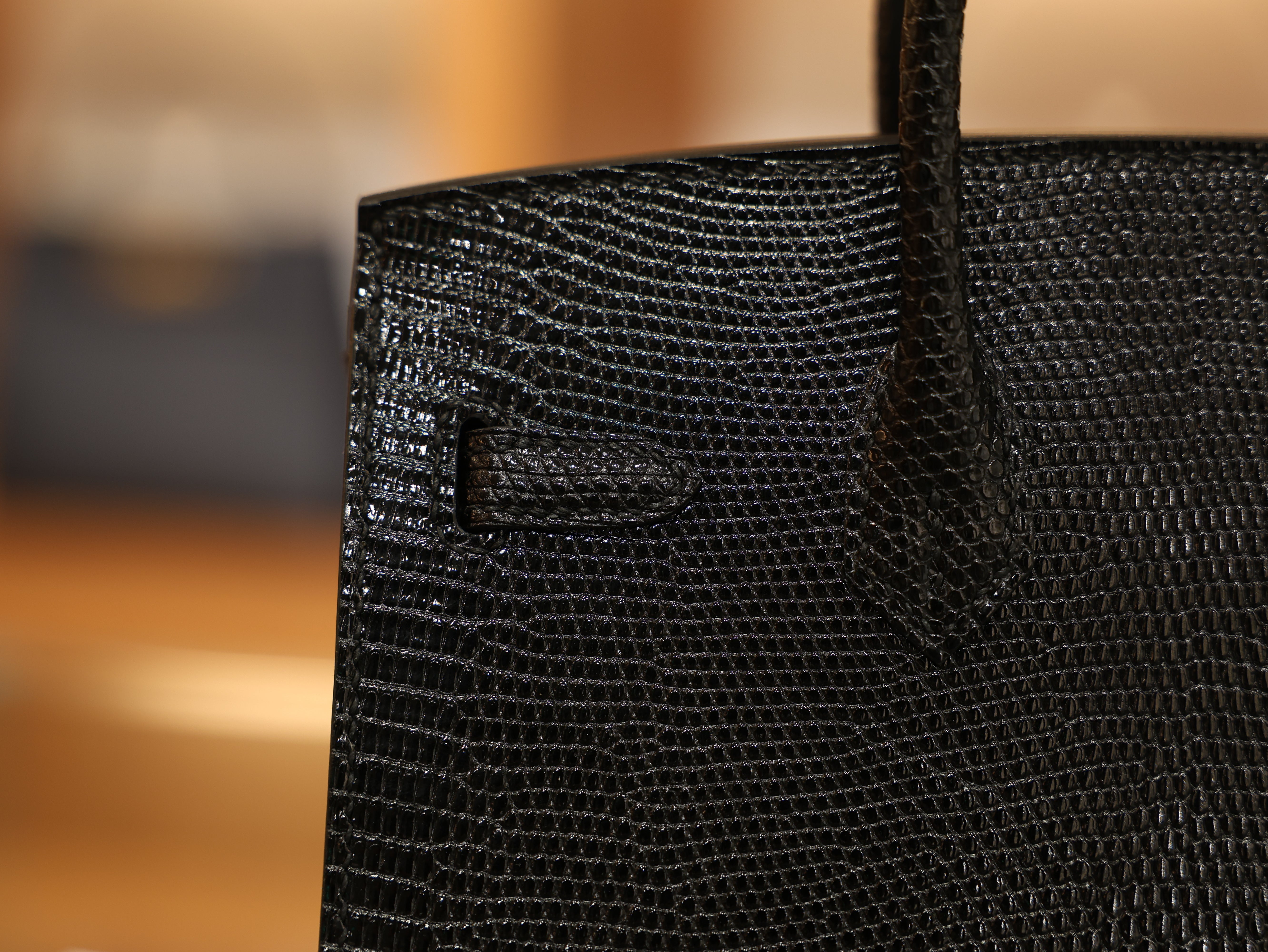 Birkin 20 lizard black PHW