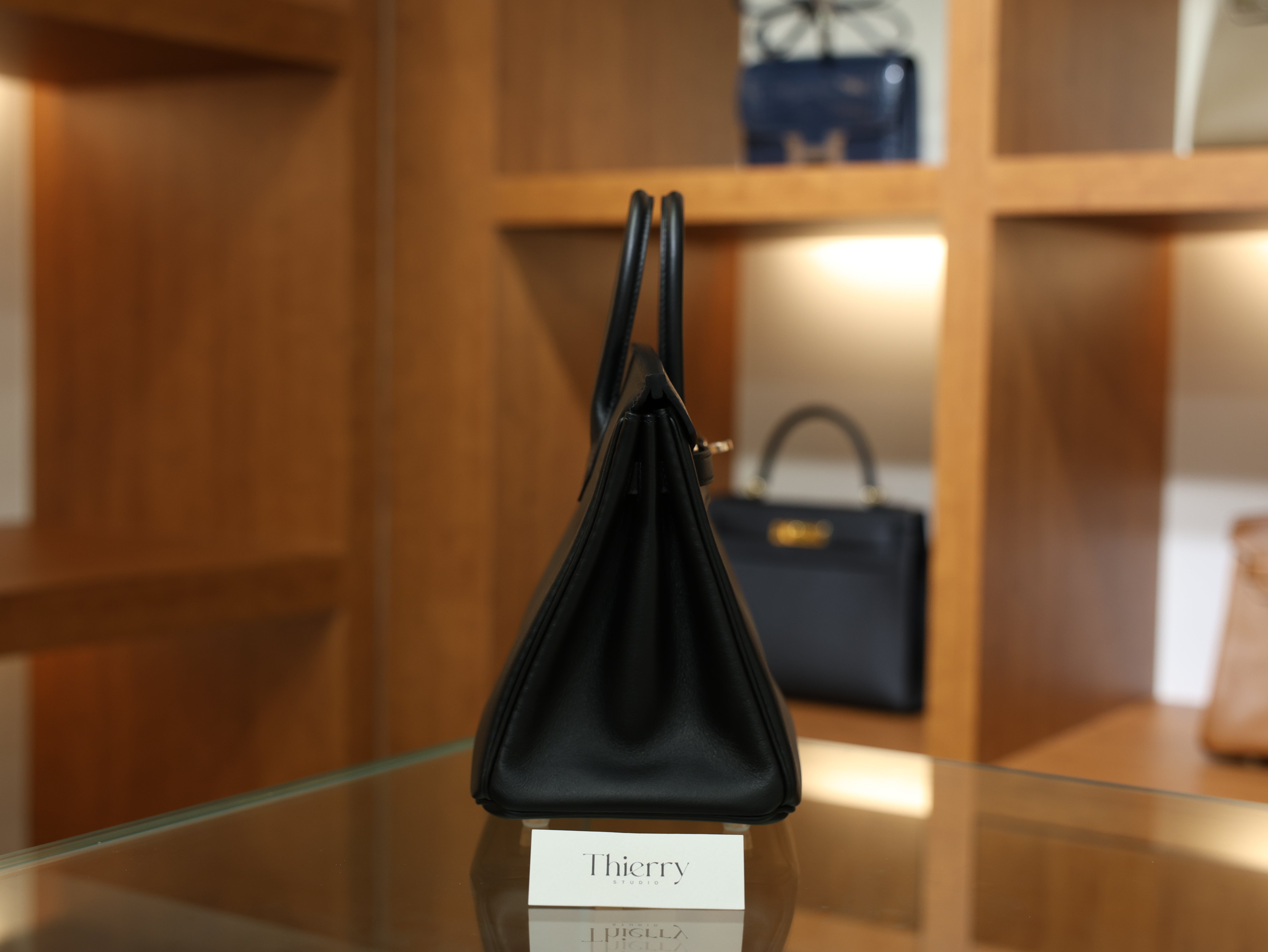 Birkin 25 swift black RGHW