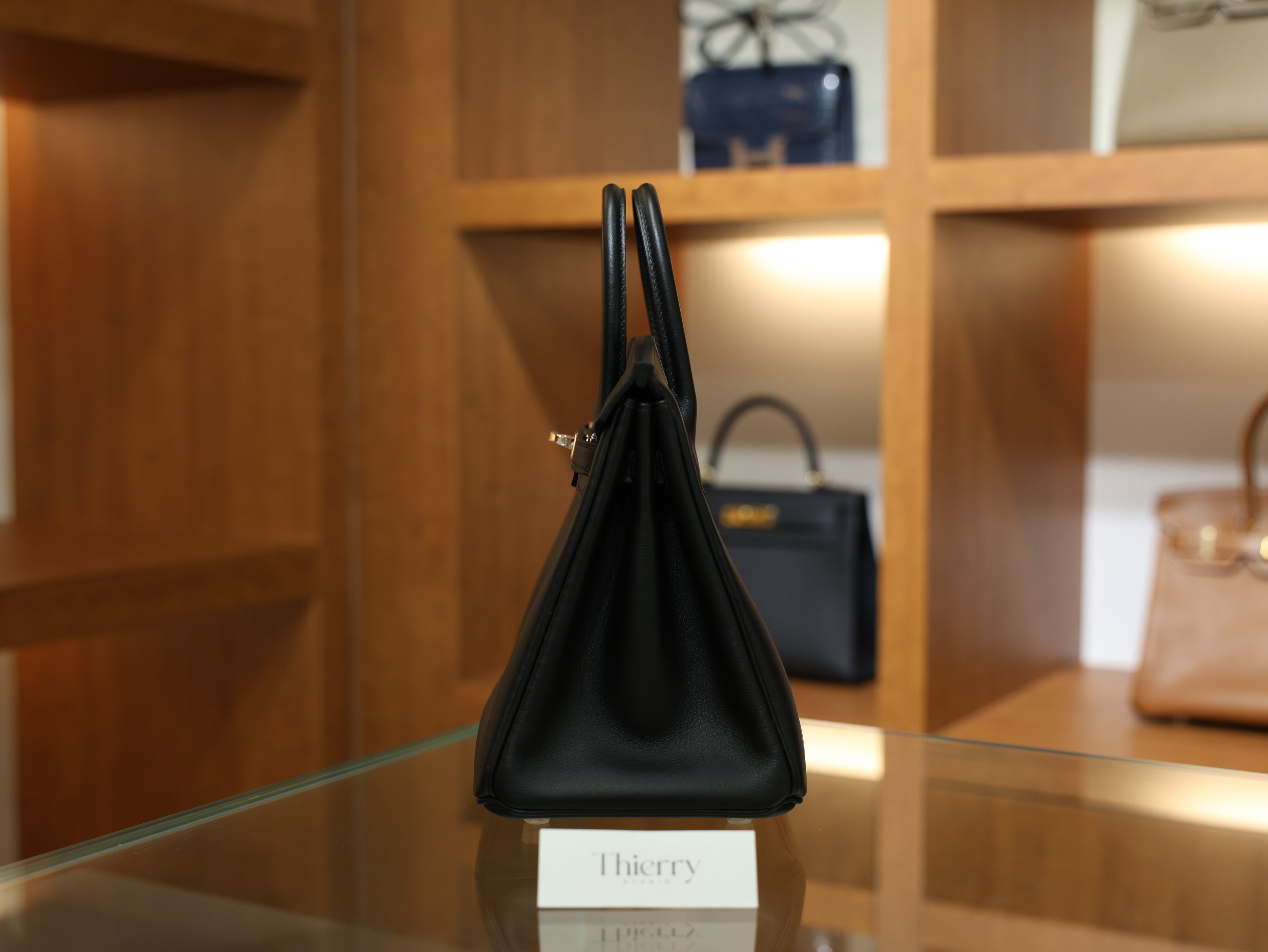 Birkin 25 swift black RGHW