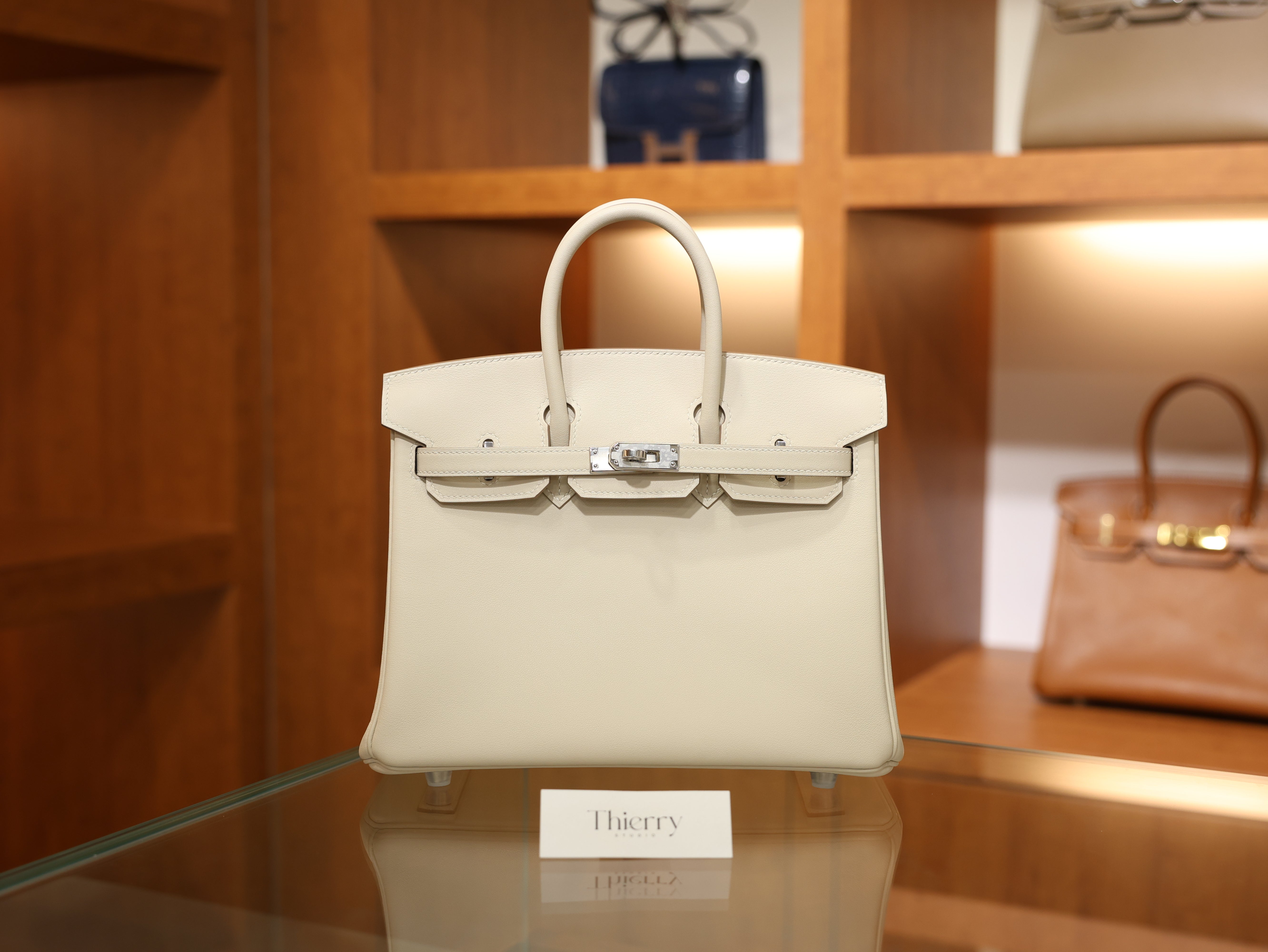 Birkin 25 swift craie PHW