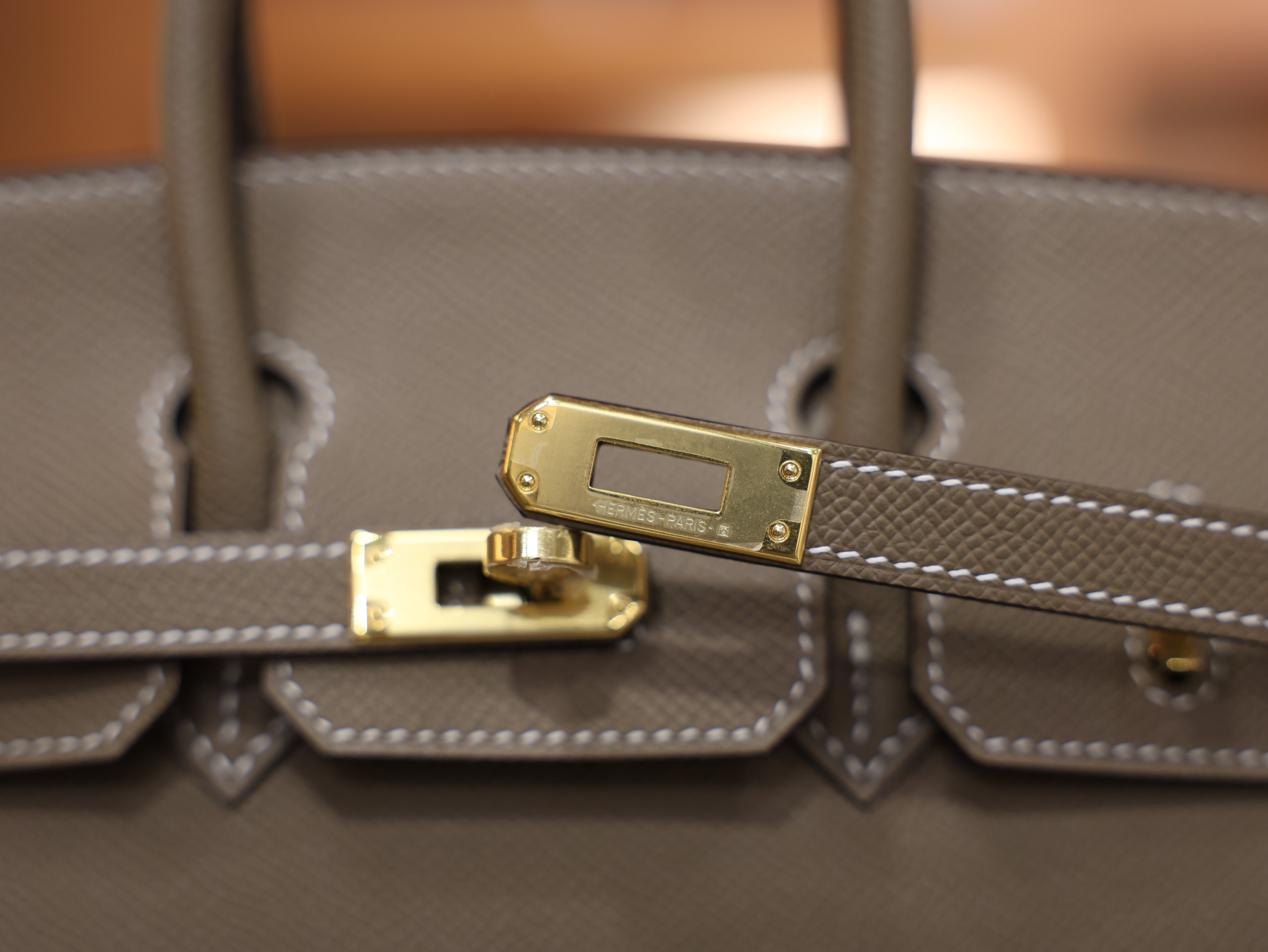 Birkin 25 epsom sellier etoupe GHW