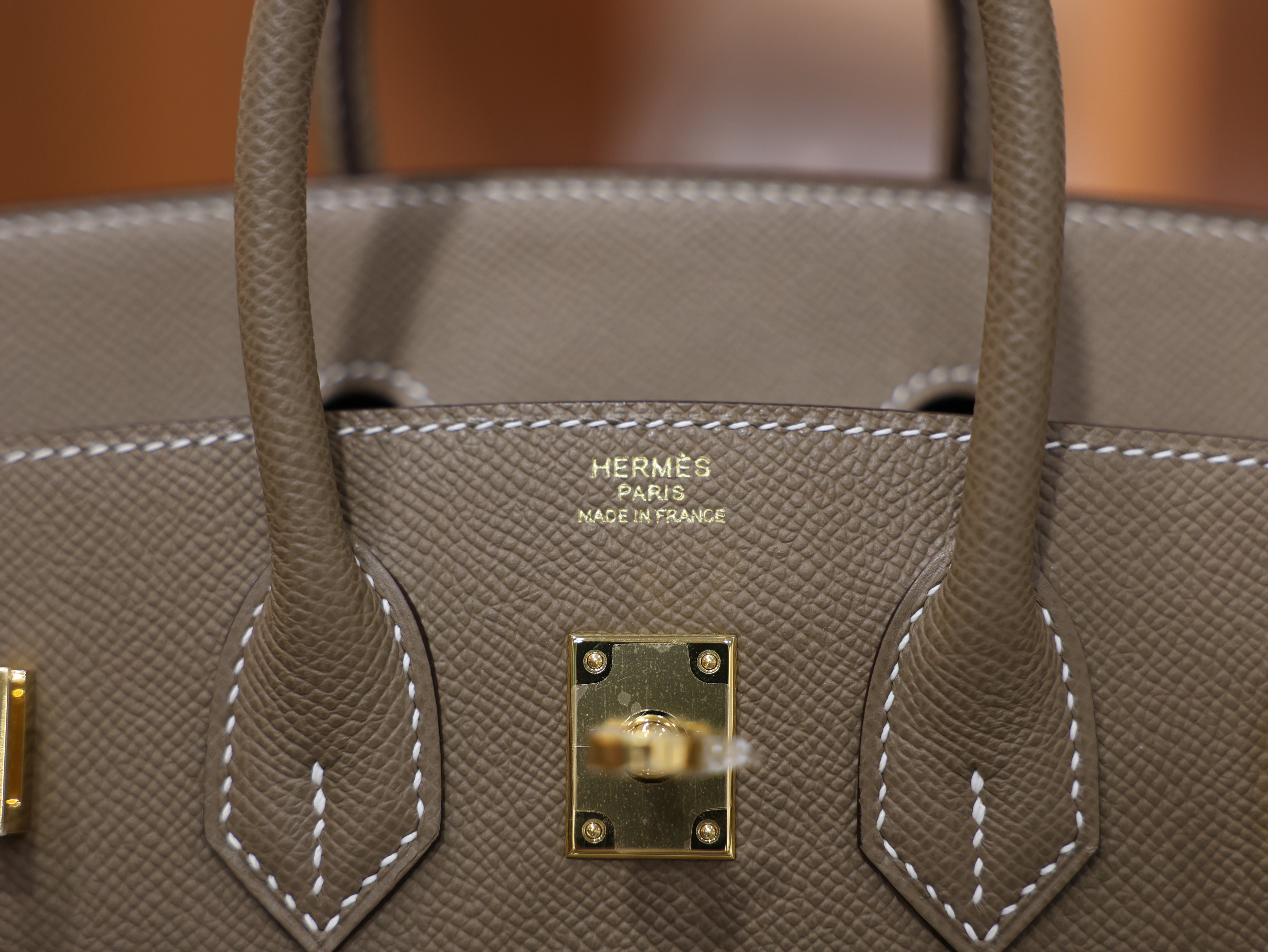 Birkin 25 epsom sellier etoupe GHW