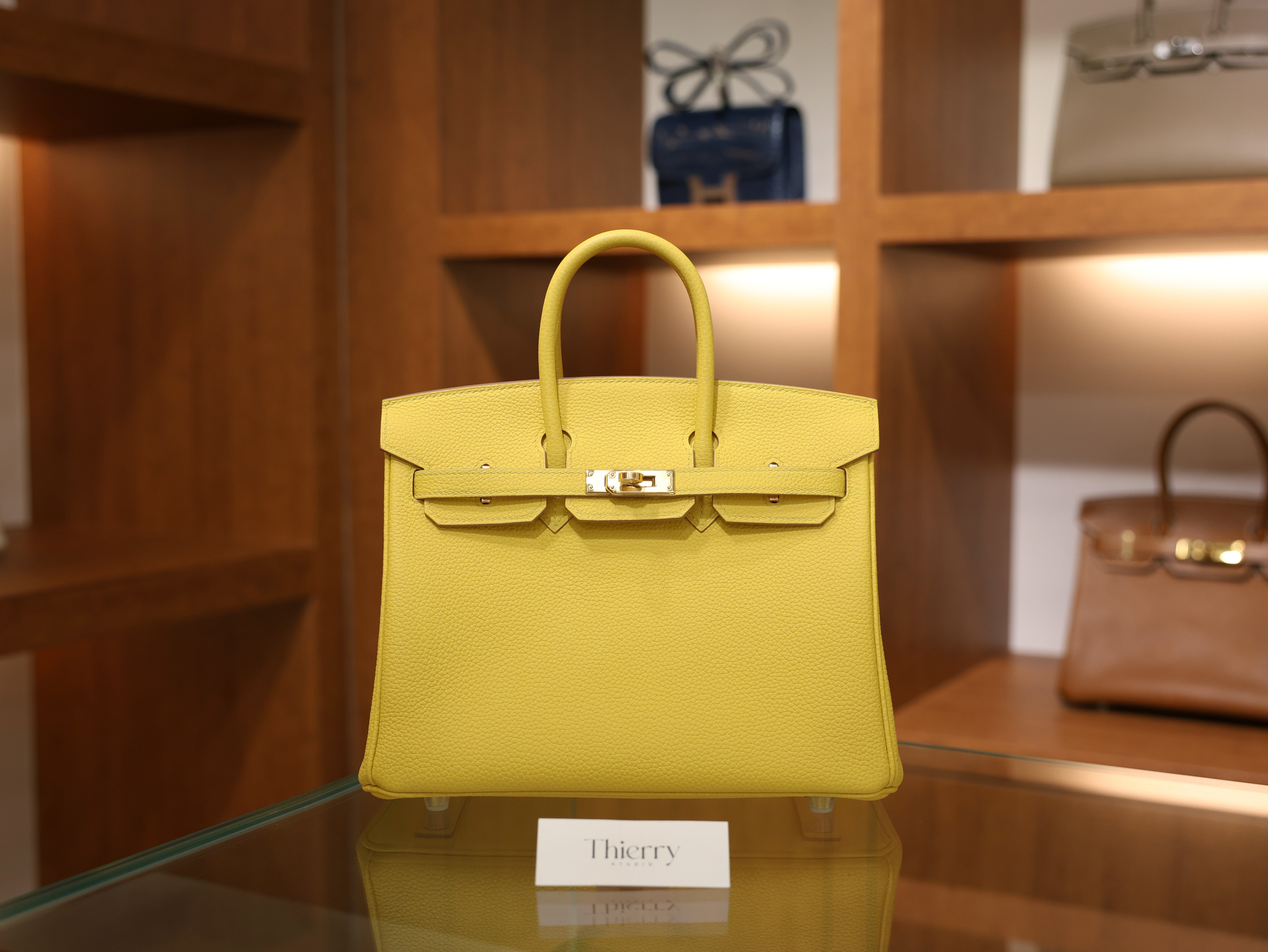 Birkin 25 togo jaune de naples GHW