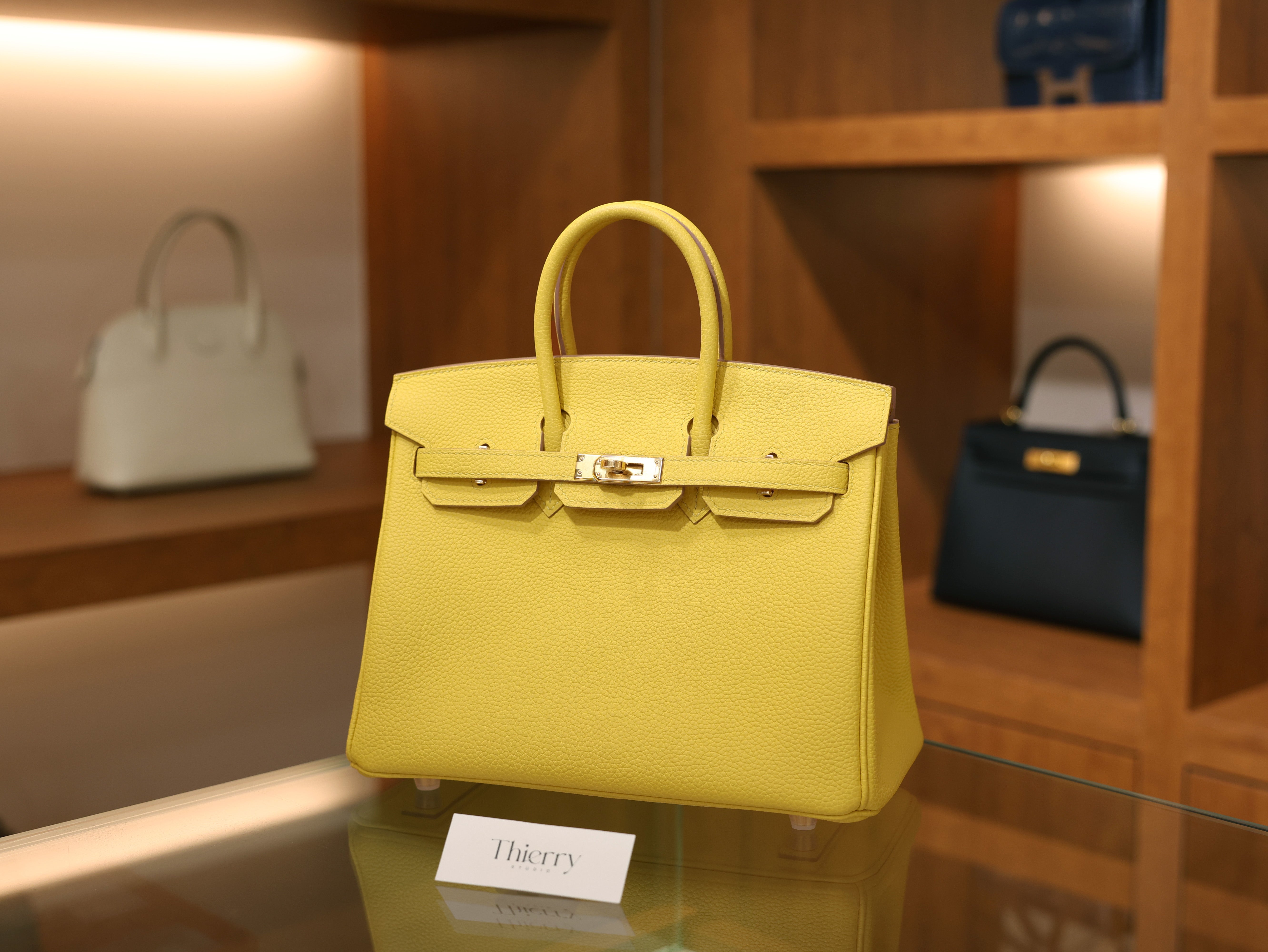 Birkin 25 togo jaune de naples GHW