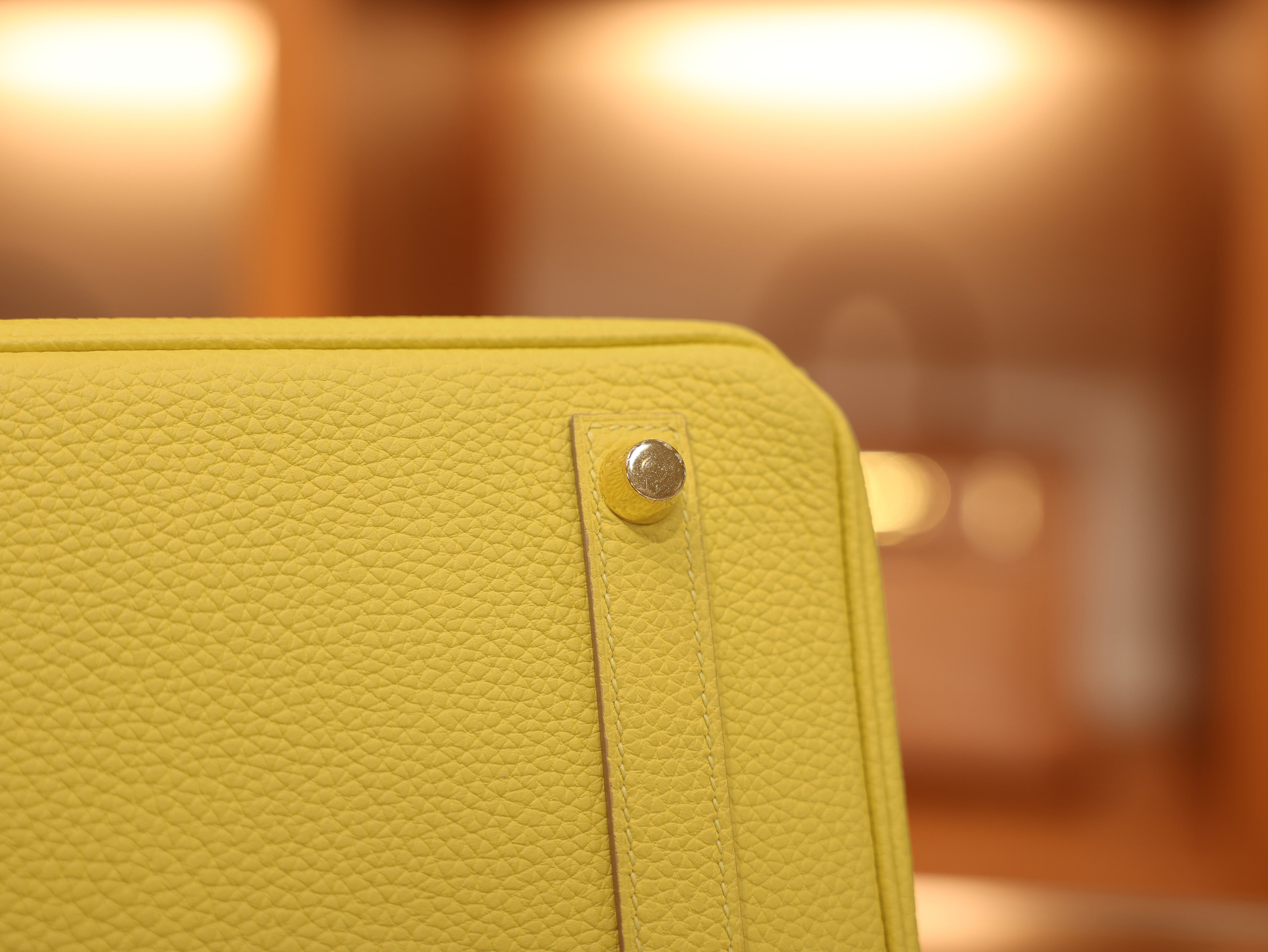 Birkin 25 togo jaune de naples GHW