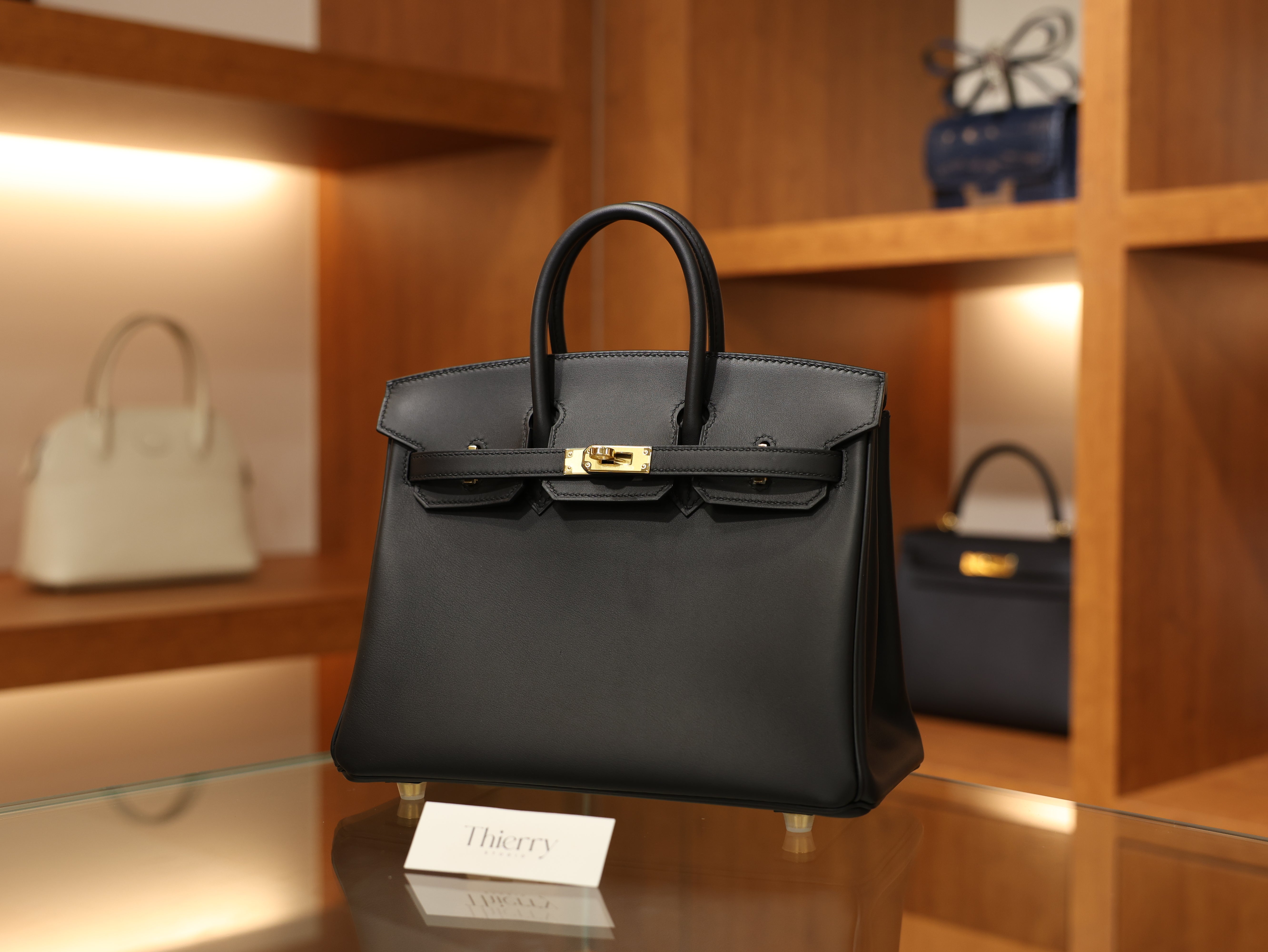 Birkin 25 swift black GHW