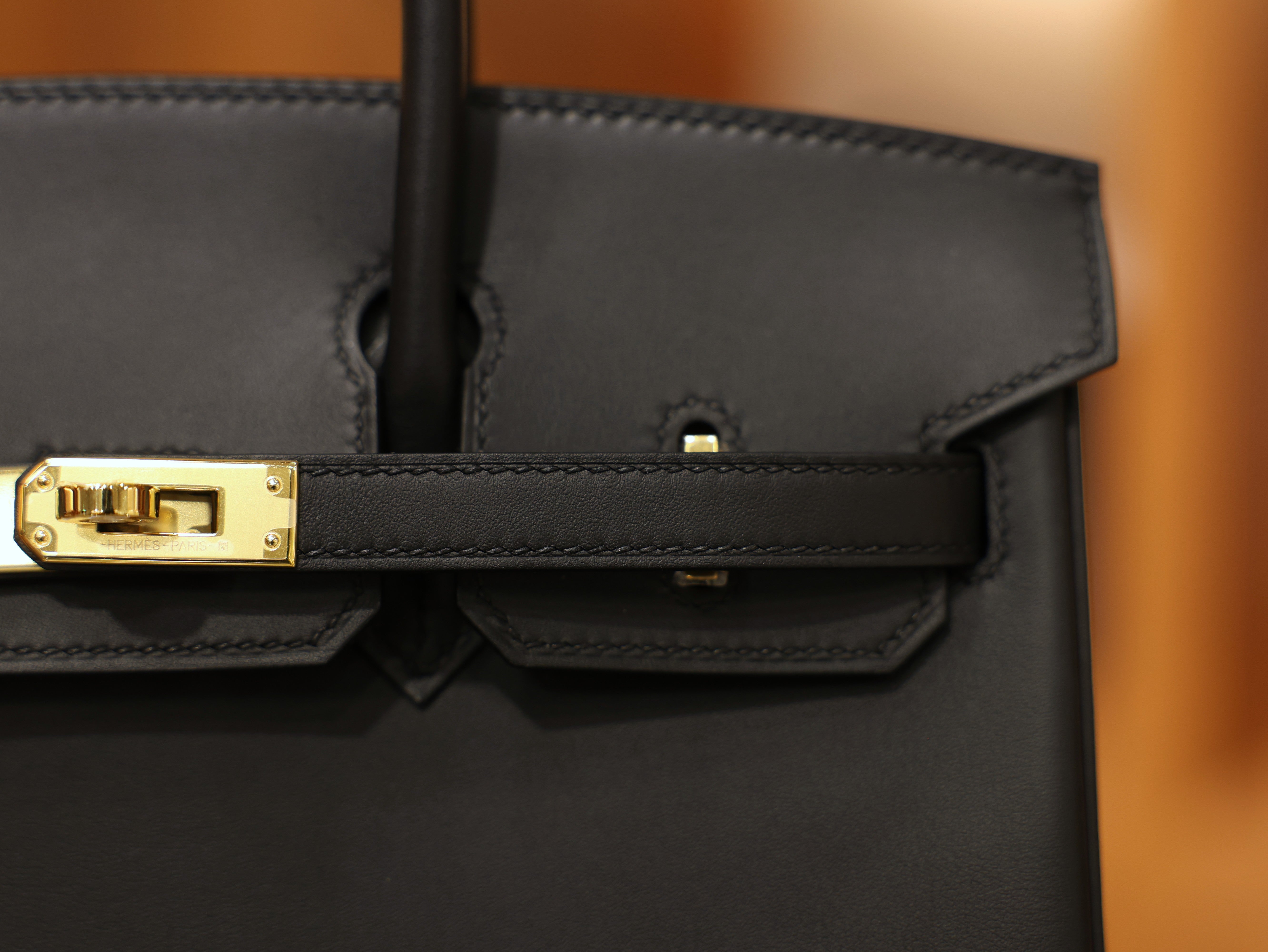 Birkin 25 swift black GHW