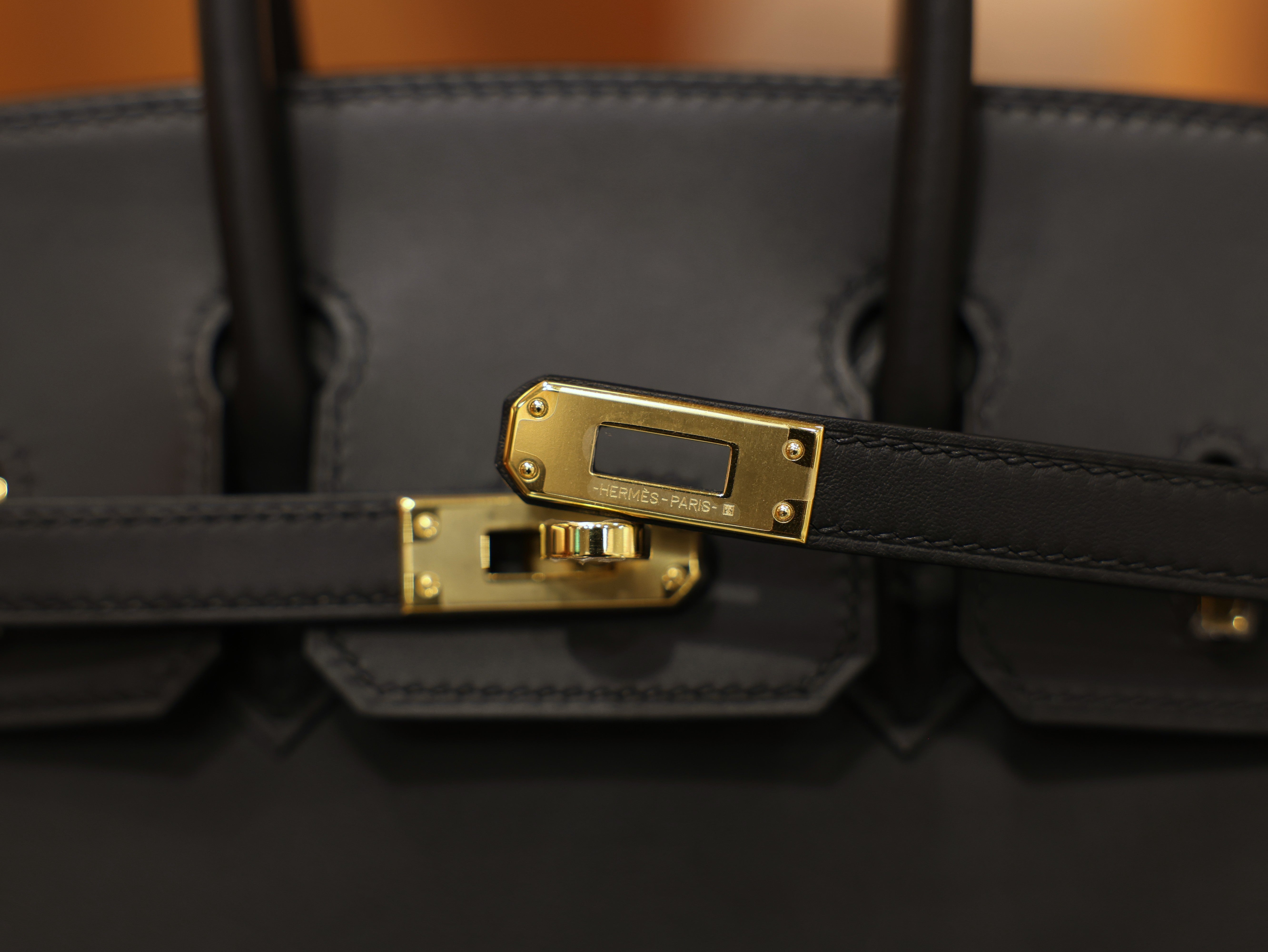Birkin 25 swift black GHW