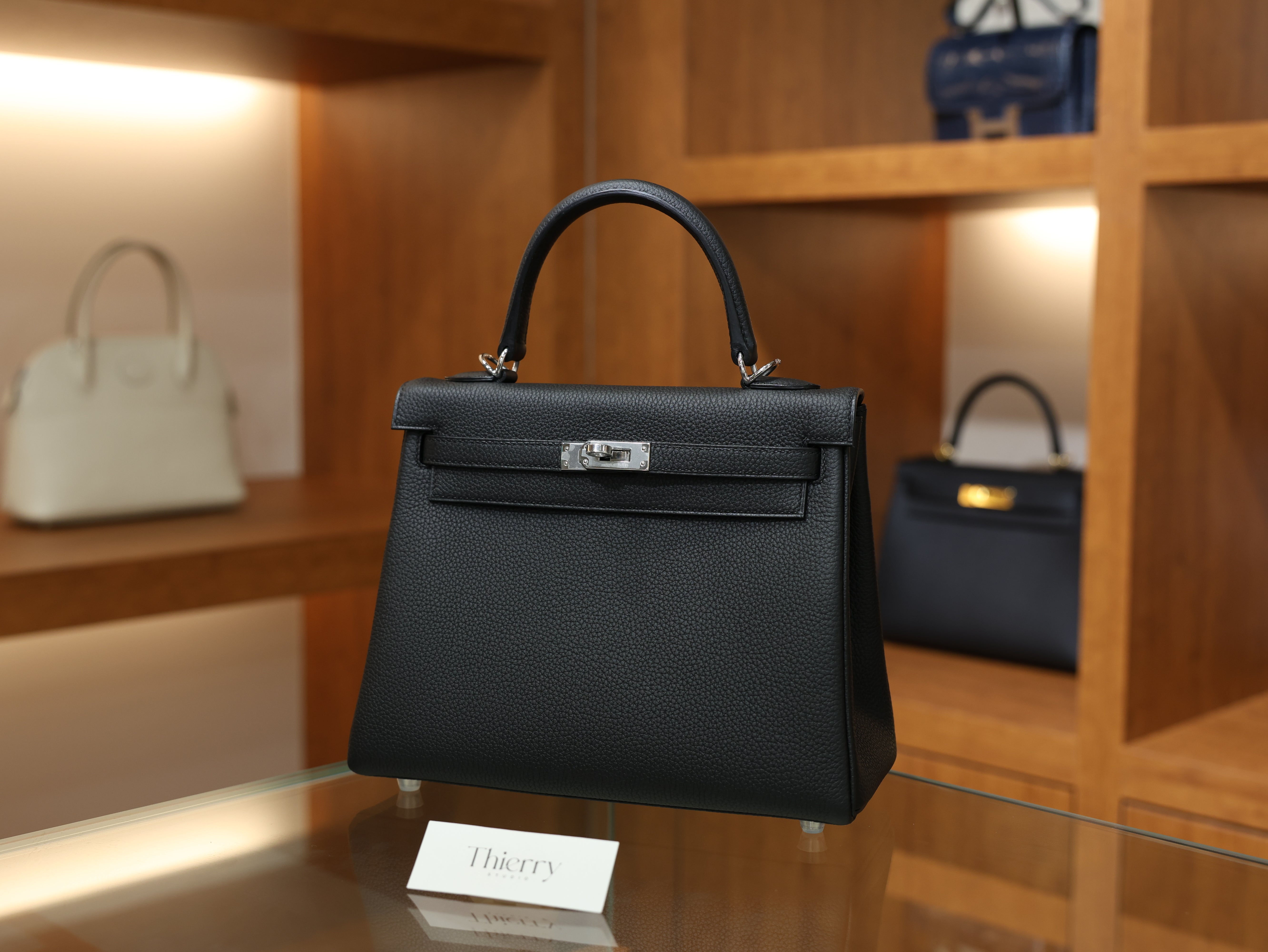 Kelly 25 togo black PHW