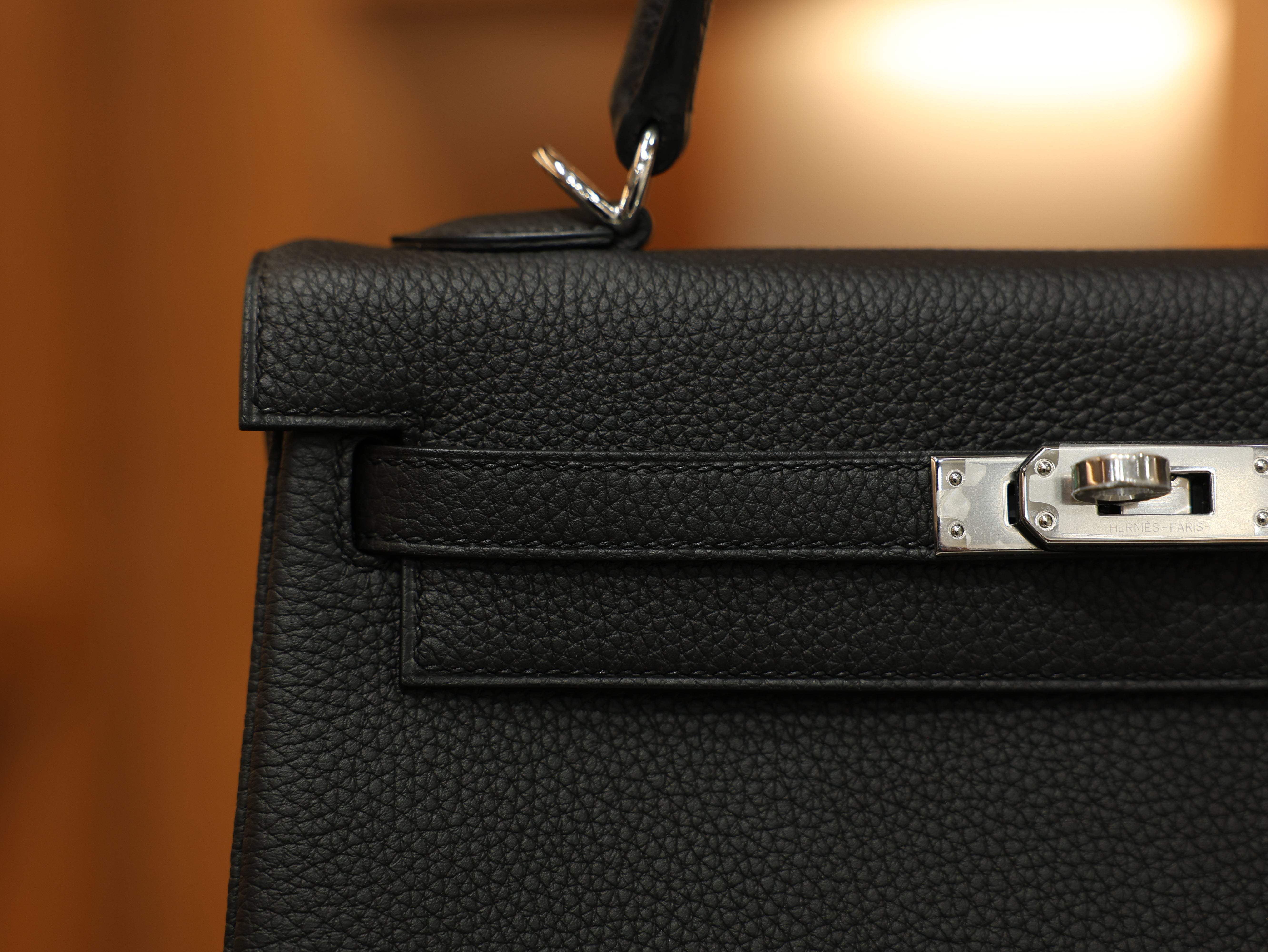 Kelly 25 togo black PHW
