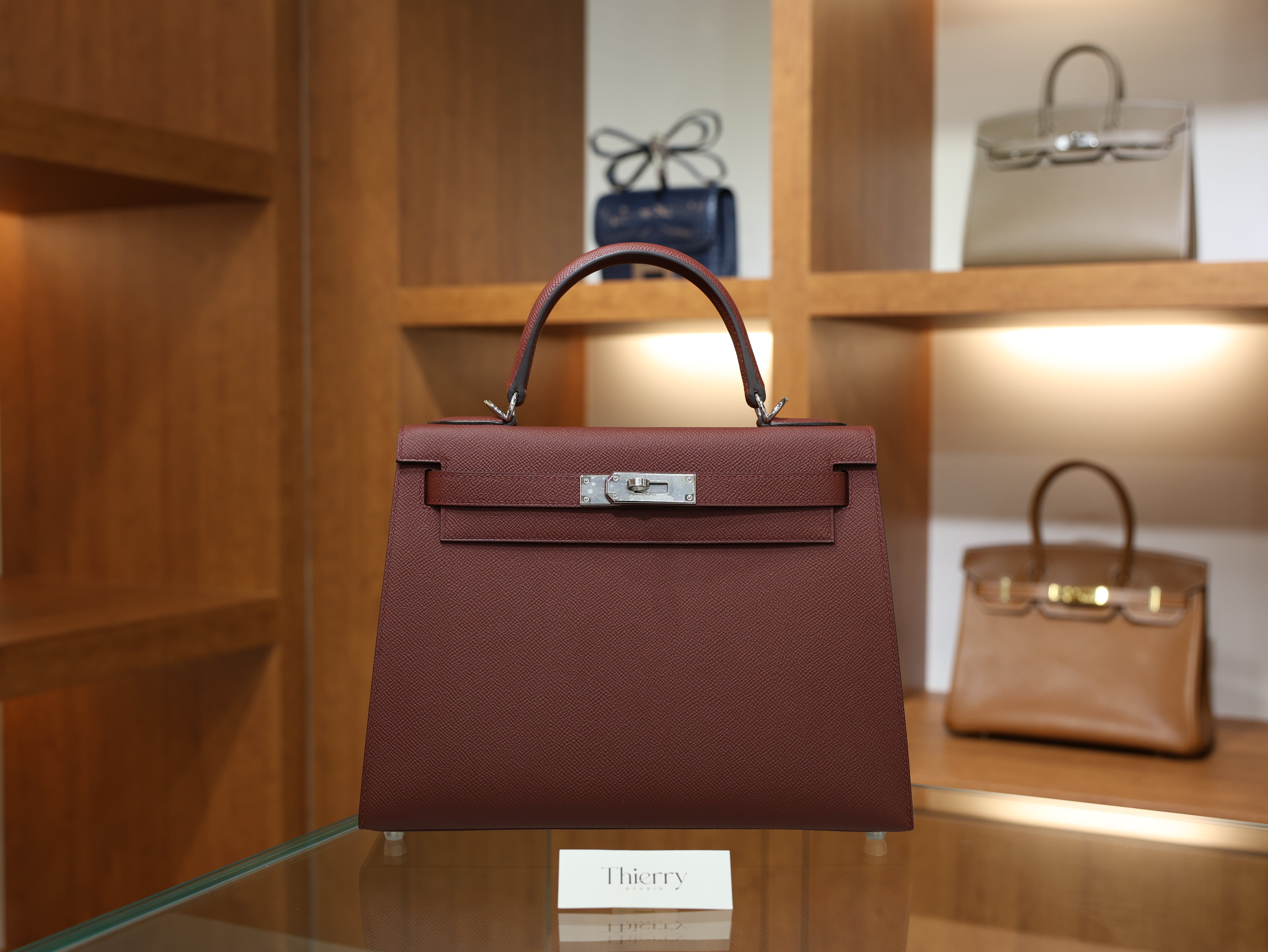 Kelly 28 epsom rouge H PHW