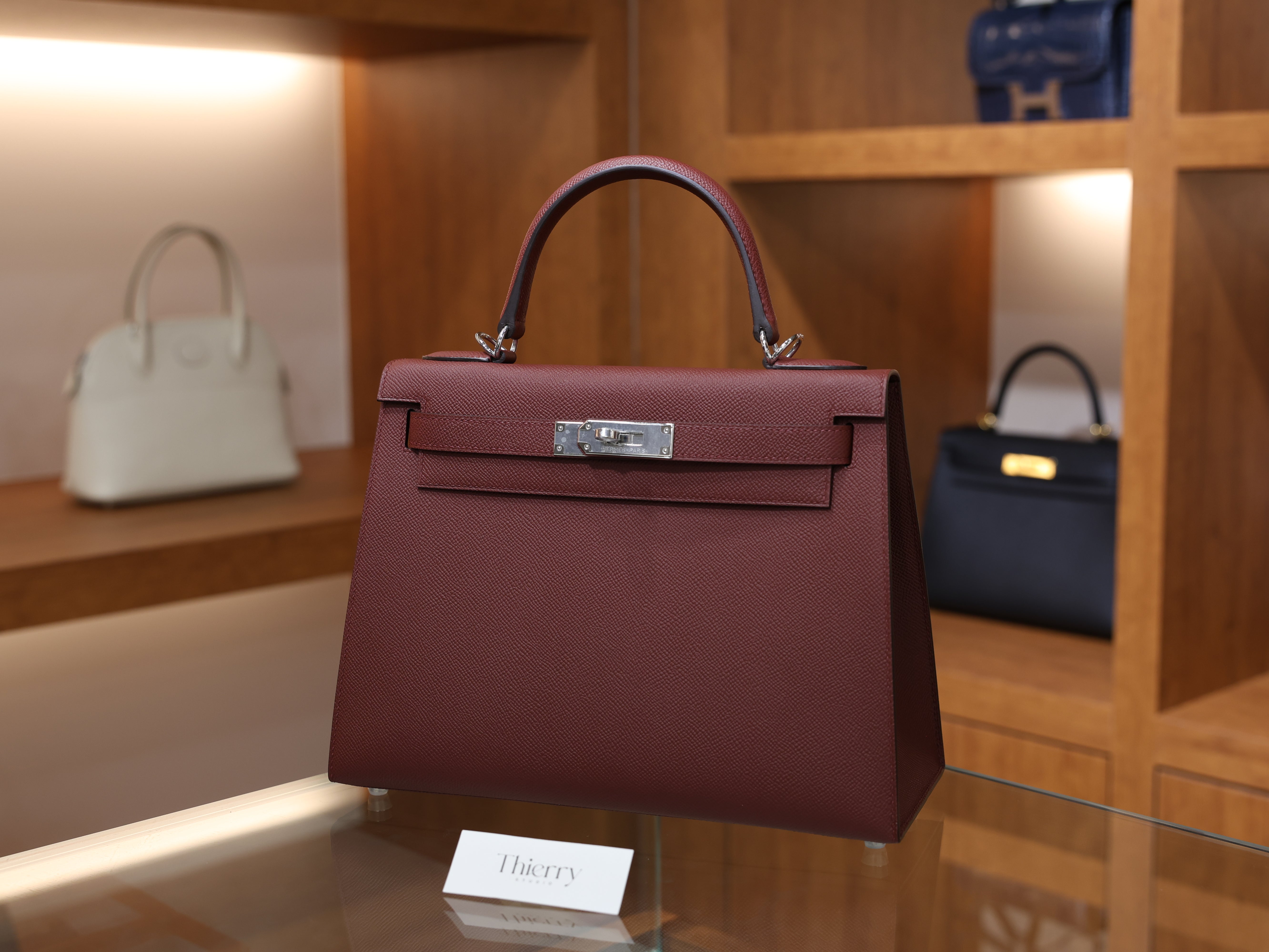 Kelly 28 epsom rouge H PHW