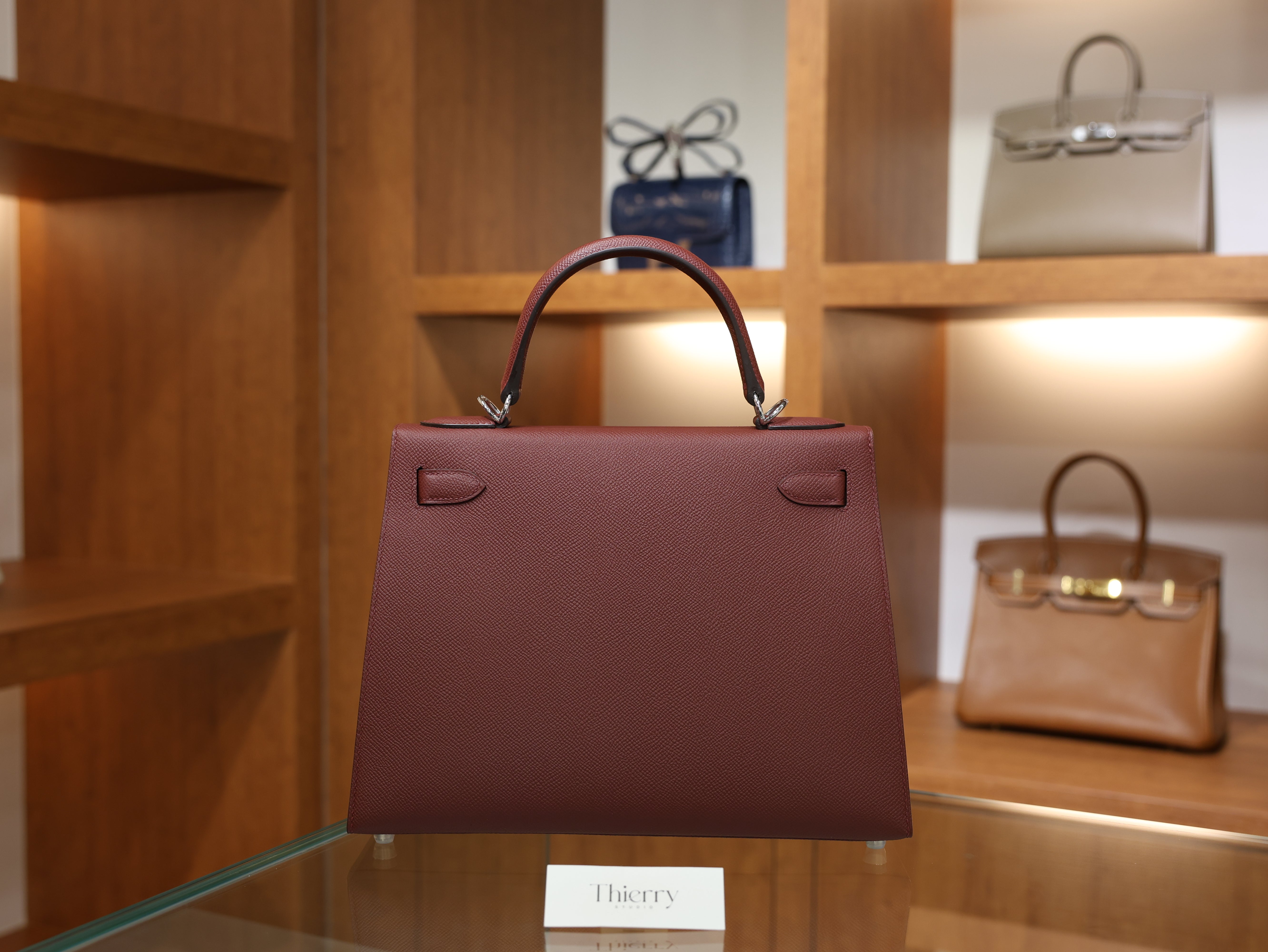Kelly 28 epsom rouge H PHW