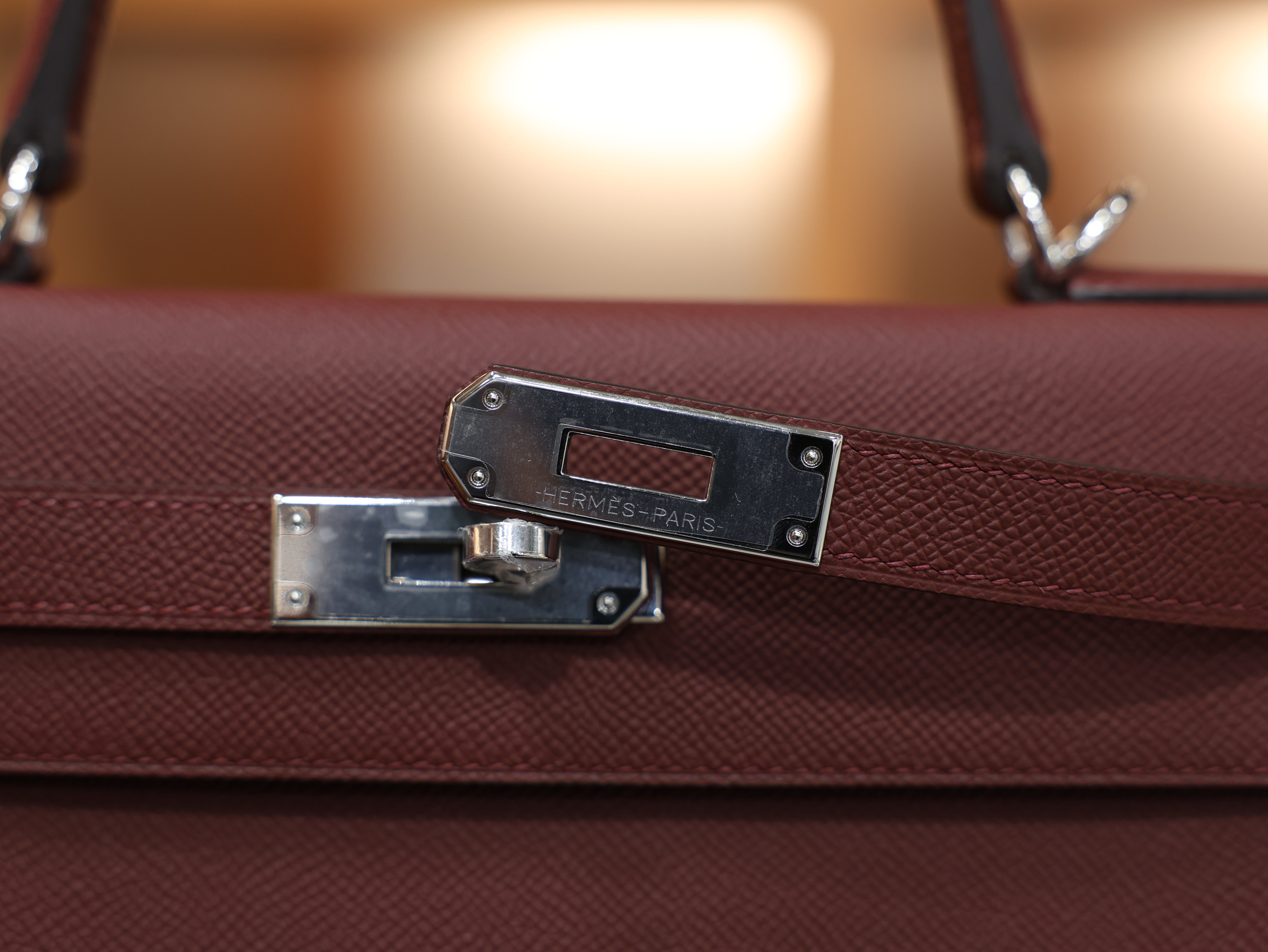 Kelly 28 epsom rouge H PHW
